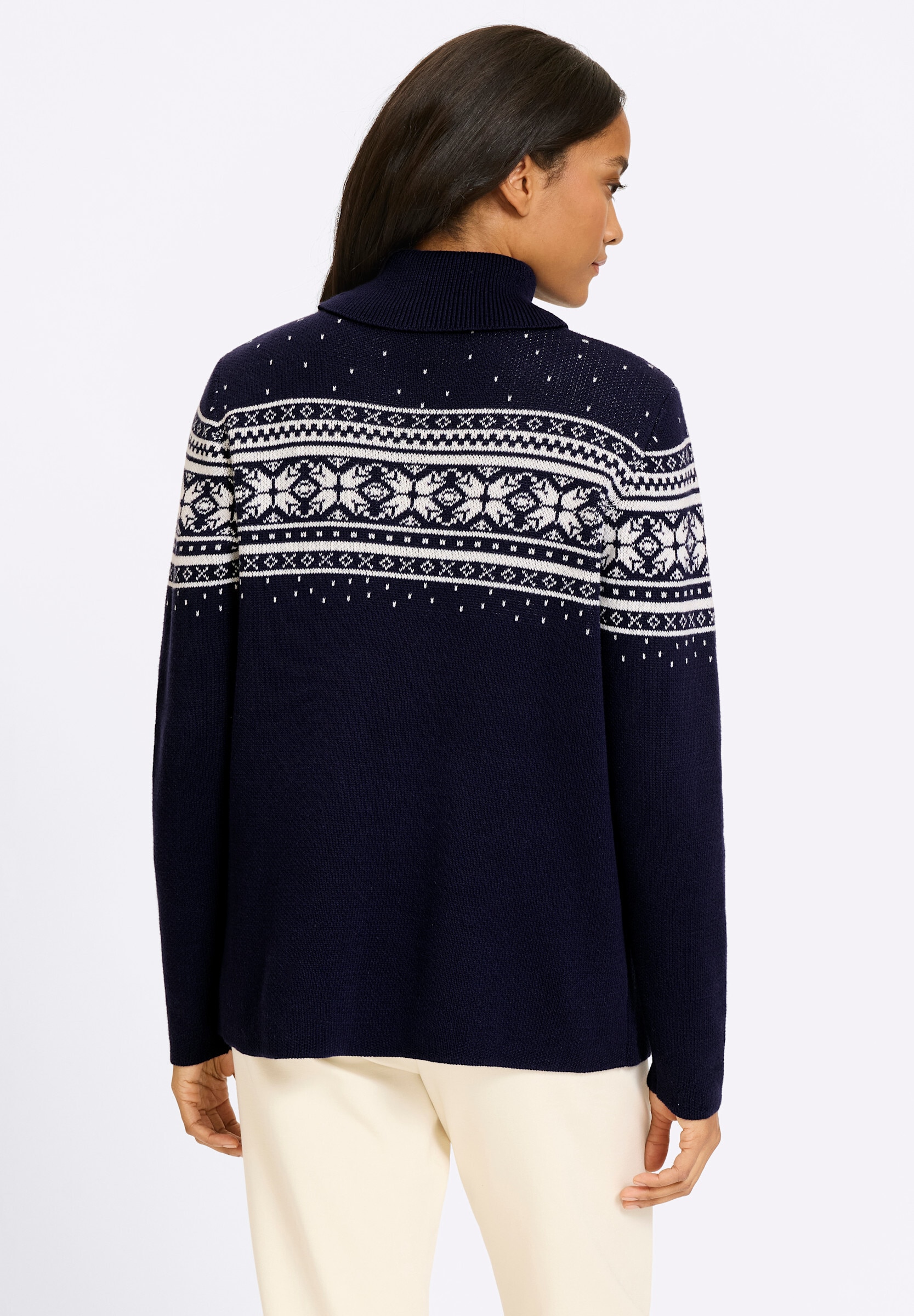 heine Strickpullover »Pullover Jacquard-Pullover mit Norweger-Muster«