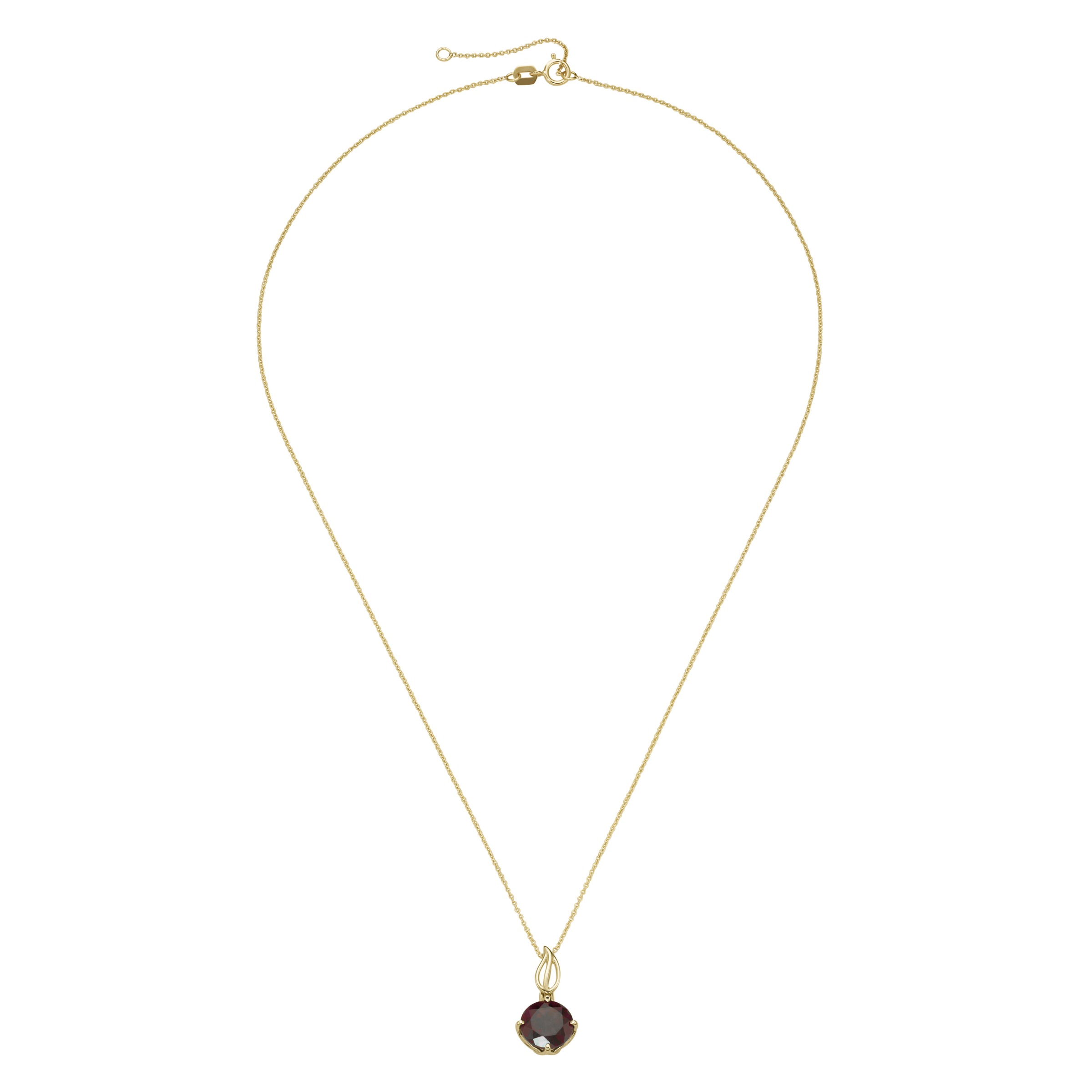 Luigi Merano Kette mit Anhänger »Kette mit Granat, Gold 585«