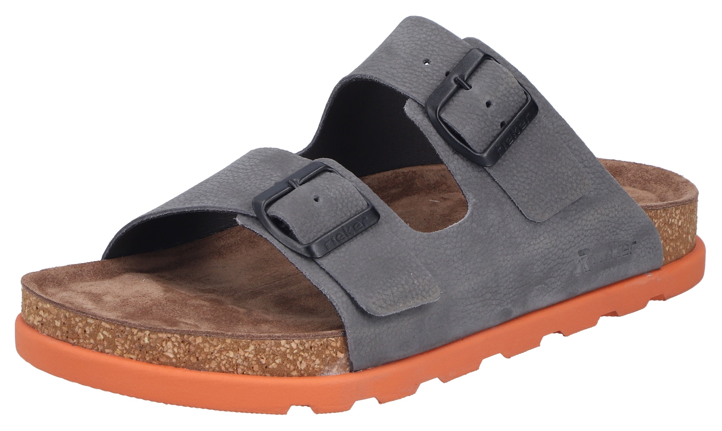 Rieker Pantolette  Sommerschuh, Strandschuh, Hausschuh mit bequemem Fußbett