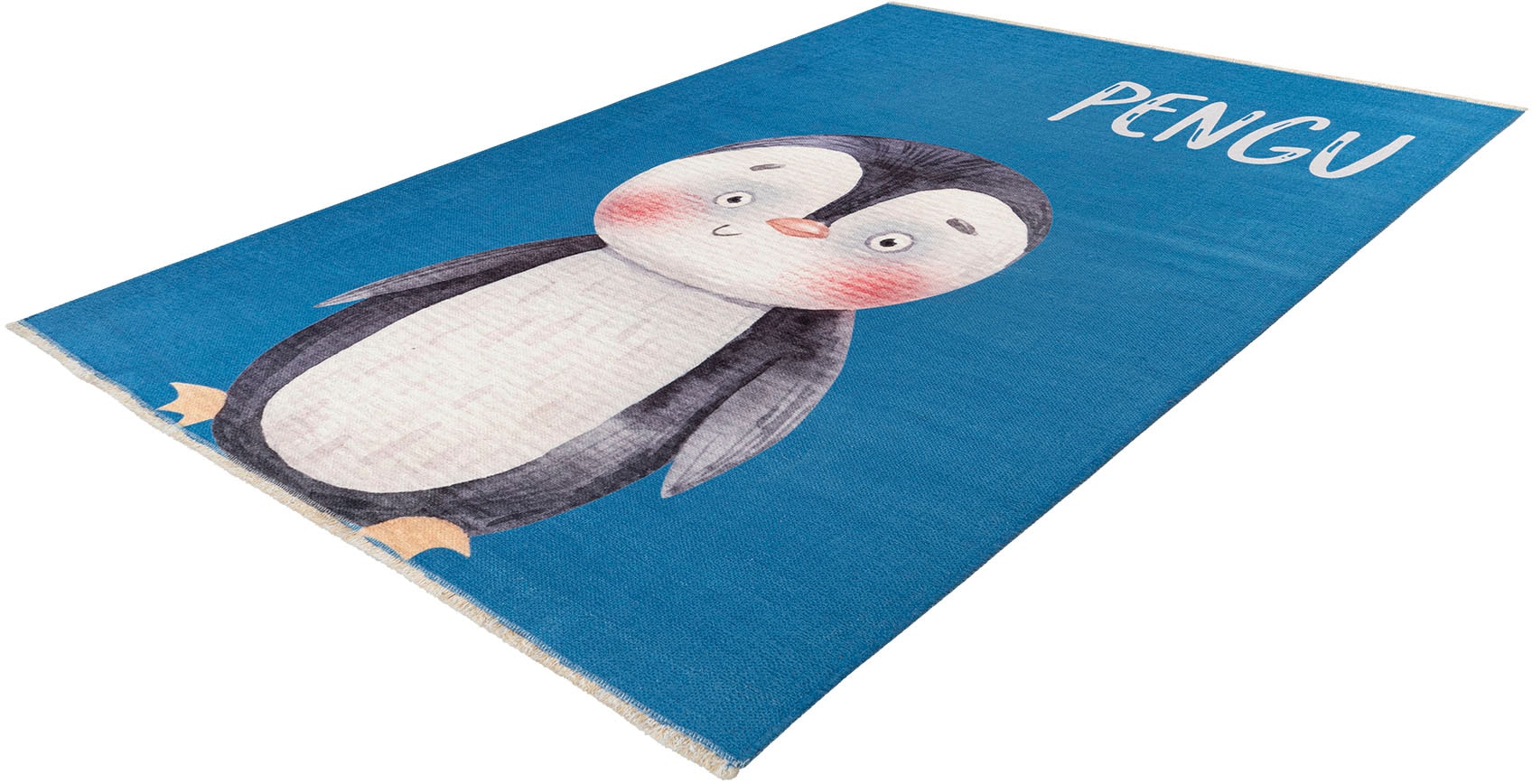 Obsession Kinderteppich »My Greta 611«, rechteckig, Kurzflor, Motiv  Pinguin, mit Fransen, Kinderzimmer