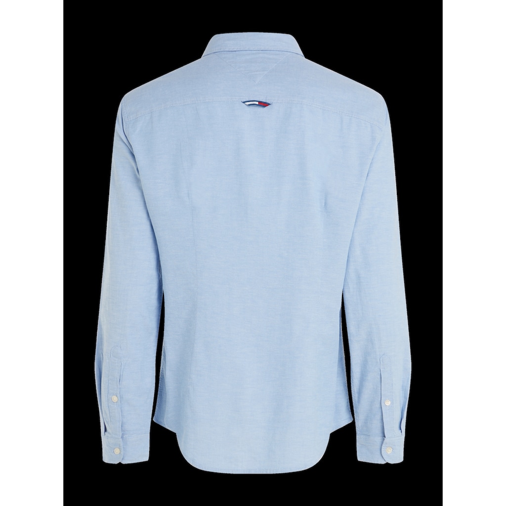 Tommy Jeans Langarmhemd »TJM SLIM STRETCH OXFORD SHIRT«, aus Bio-Baumwolle