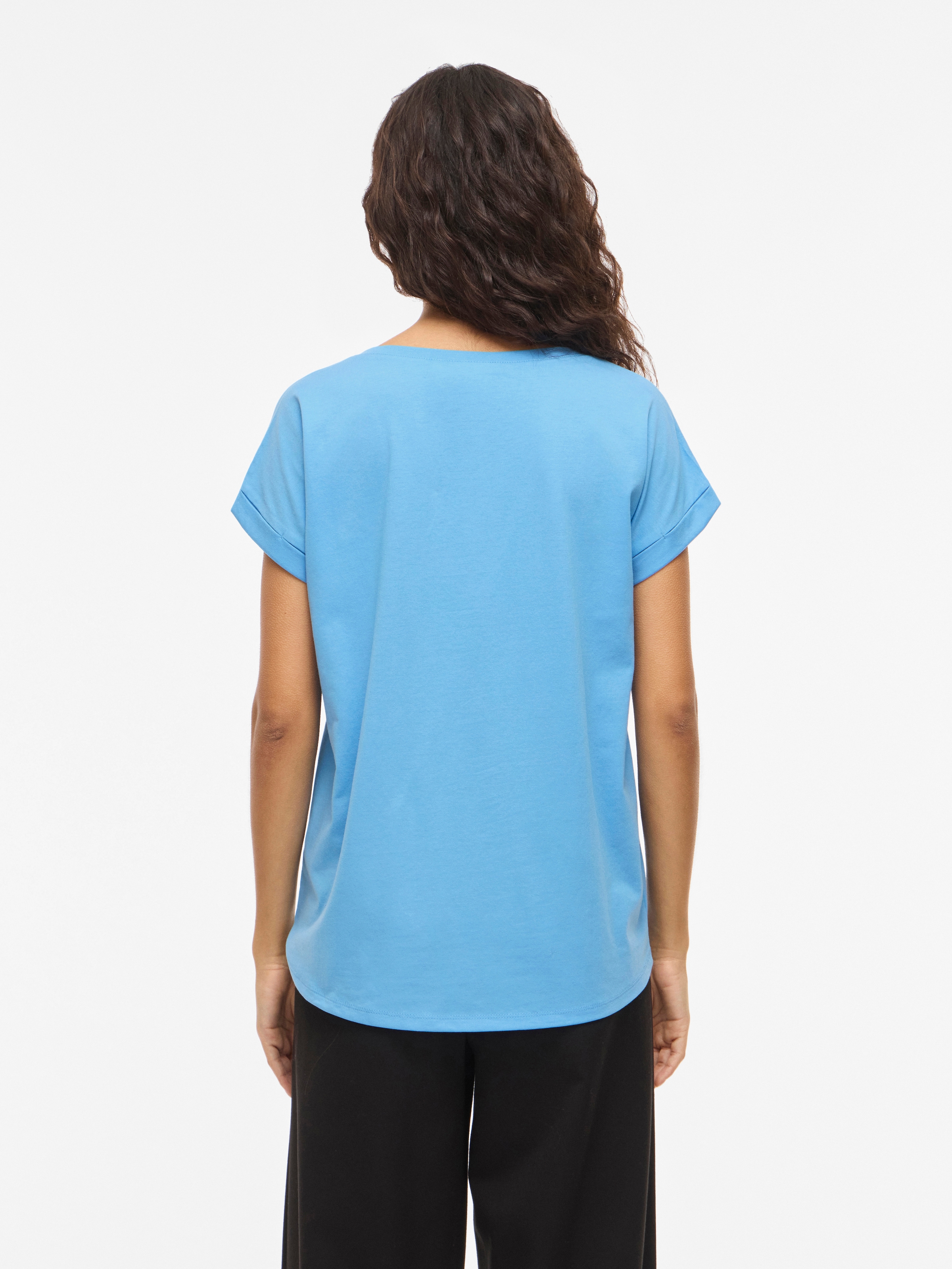 Vila Rundhalsshirt »VIDREAMERS NEW PURE T-SHIRT/SU-NOOS« Baumwollmischung, regular fit