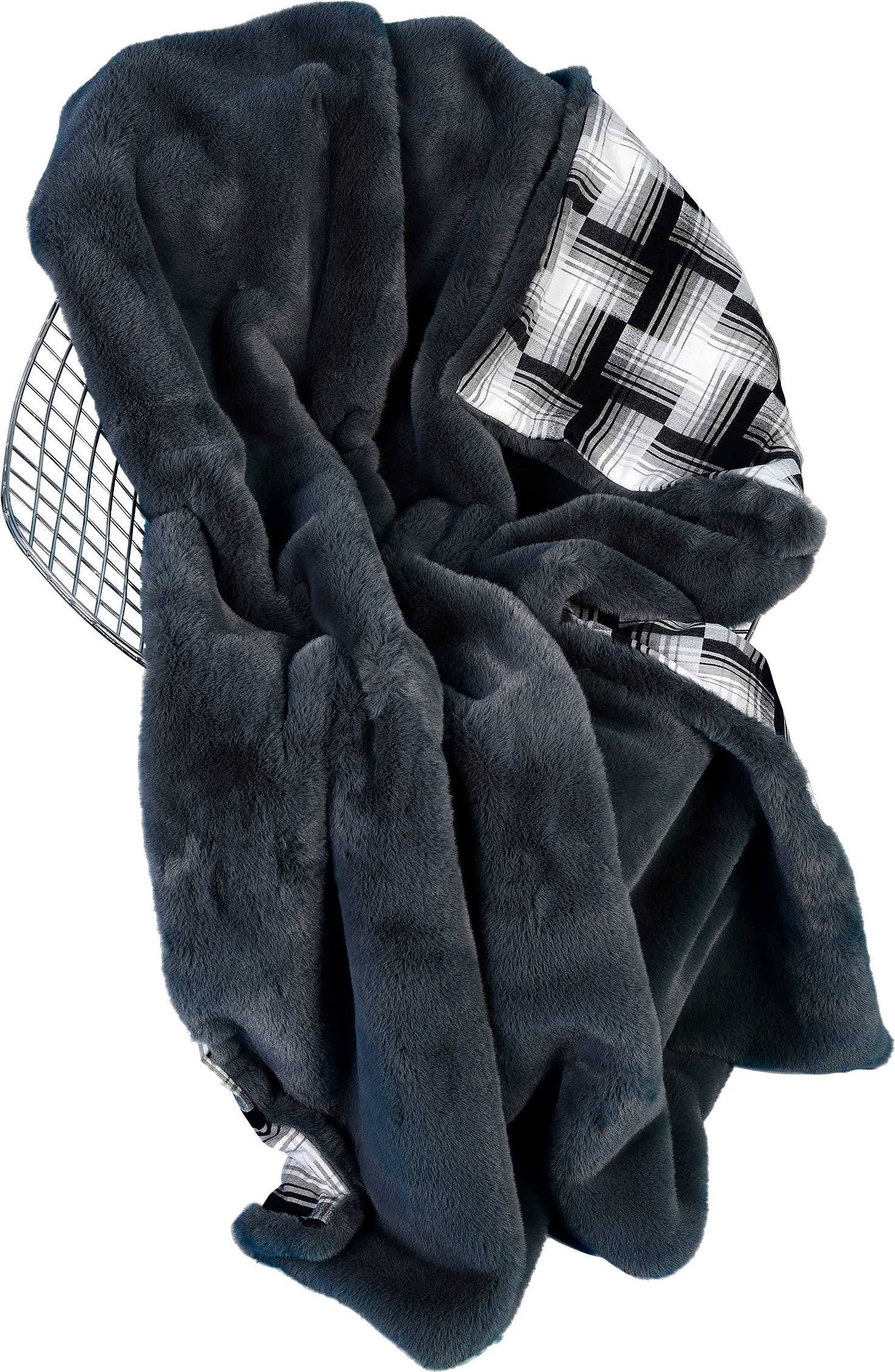 Star Home Textil Wohndecke »Amala«, mit weichem Karomuster, Kuscheldecke  online kaufen | Kunstfelldecken