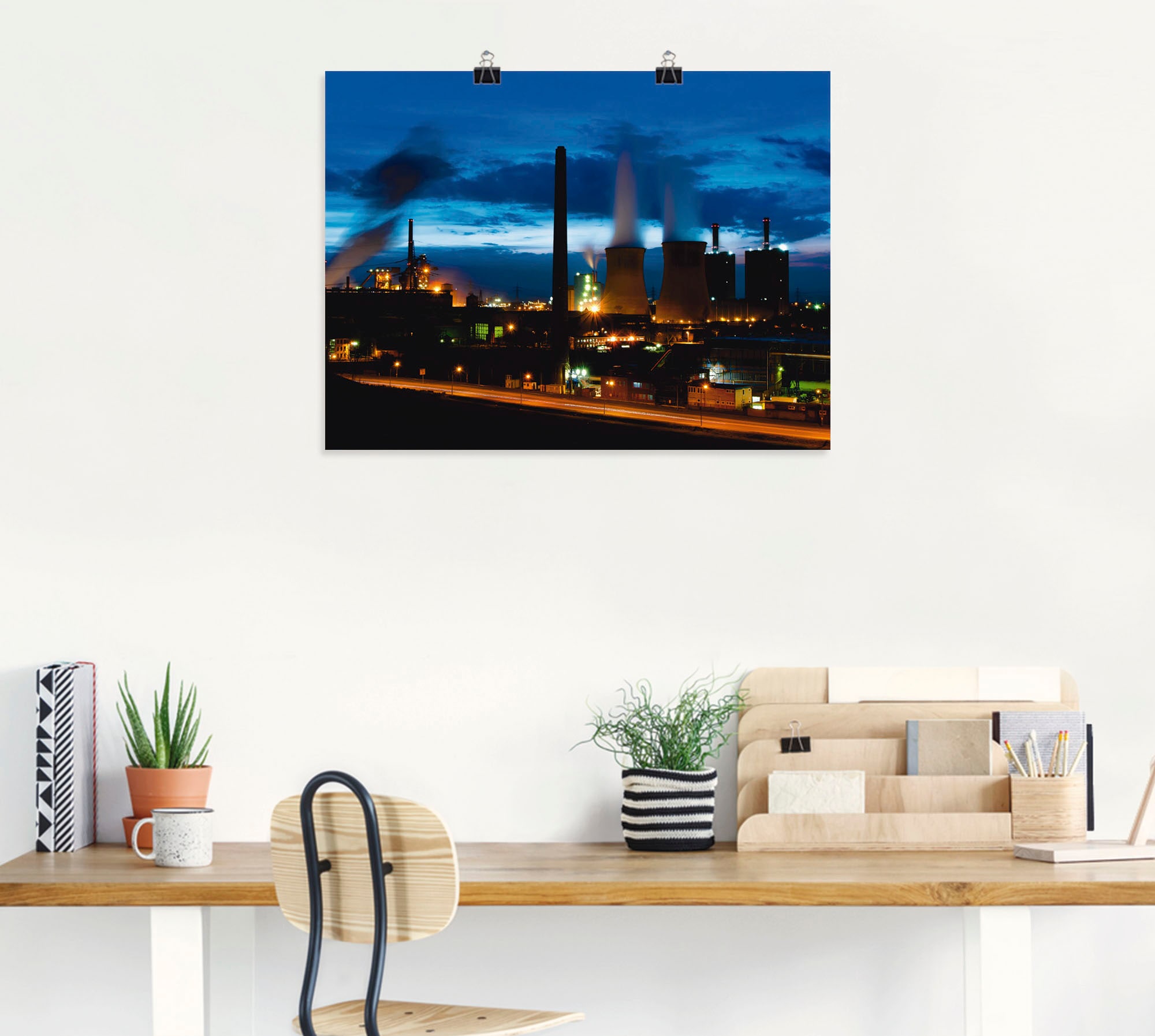 Artland Wandbild »Duisburg- Dehoga blaue Stunde«, Deutschland, (1 St.), als Leinwandbild, Poster in verschied. Größen