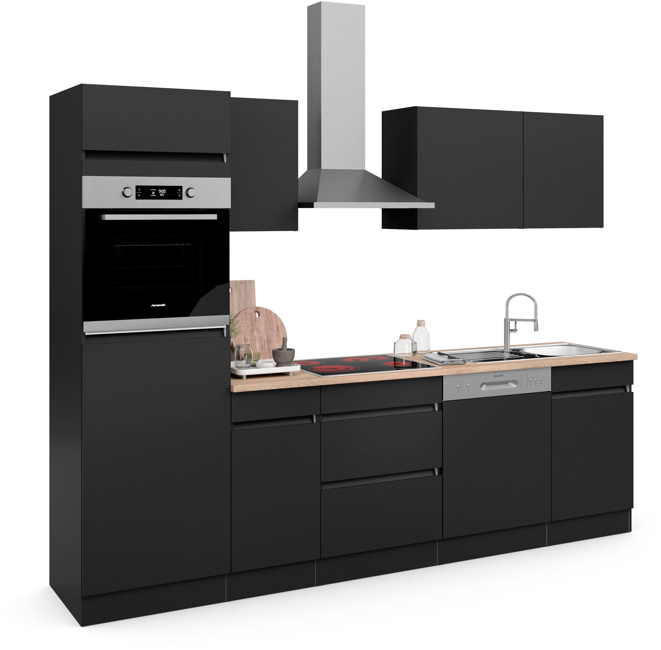 OPTIFIT Küche »Safeli«, Breite 270 mit cm, wahlweise kaufen Geräte ohne oder auf Hanseatic-E- Raten