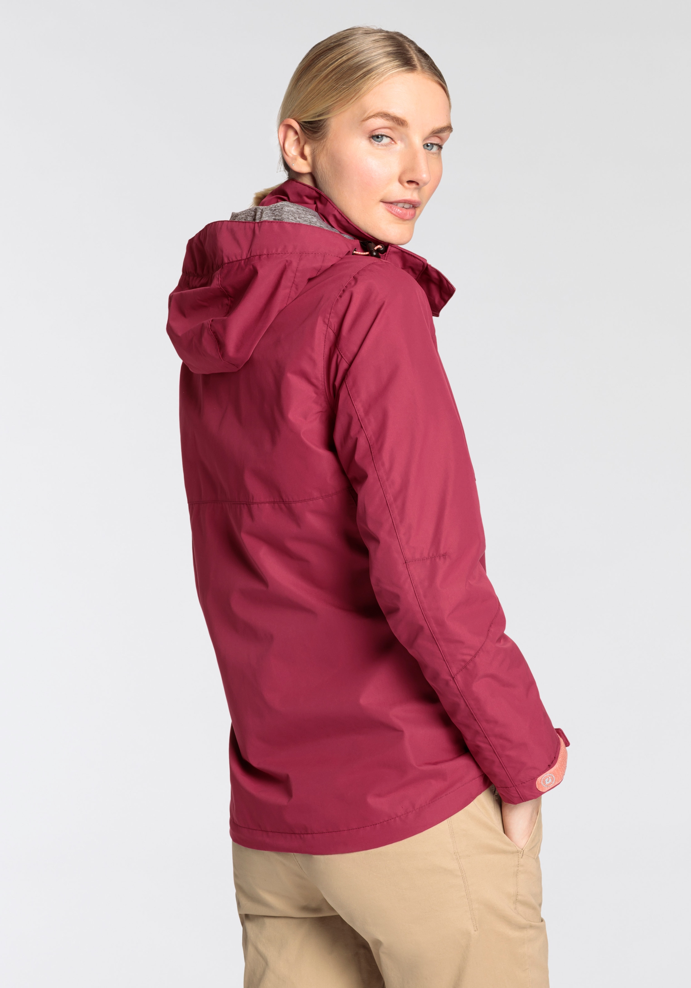 Killtec Regenjacke, mit Kapuze, Wasser- & winddicht & leicht & abzippbarer Kapuze