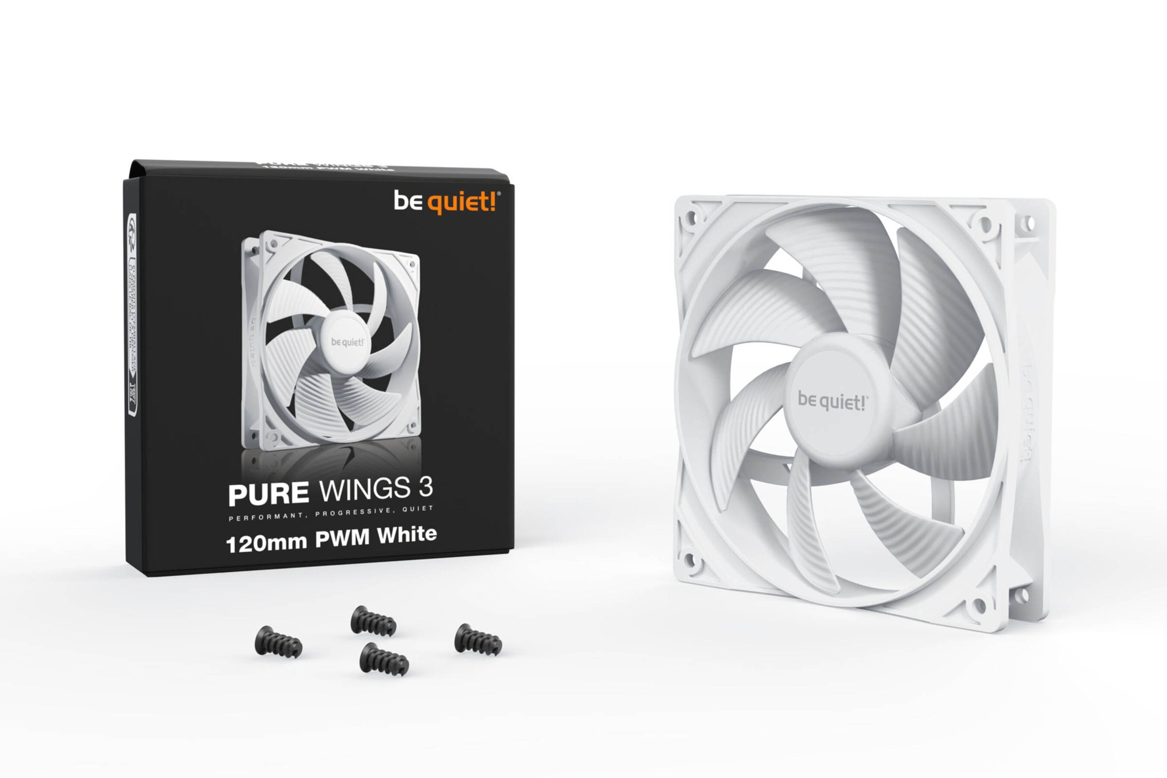 be quiet! Gehäuselüfter »Pure Wings 3 120mm PWM White«