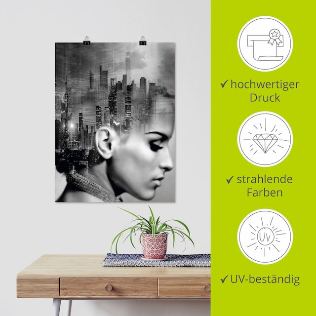 Artland Wandbild »City Soul«, Portrait, (1 St.), als Alubild, Leinwandbild,  Wandaufkleber oder Poster in versch. Größen auf Rechnung bestellen