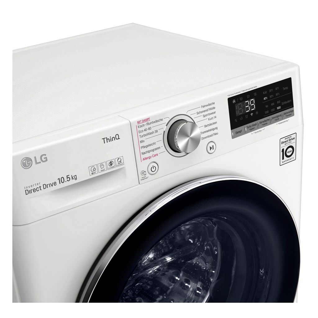 LG Waschmaschine, F6W105A, 10,5 kg, 1600 U/min