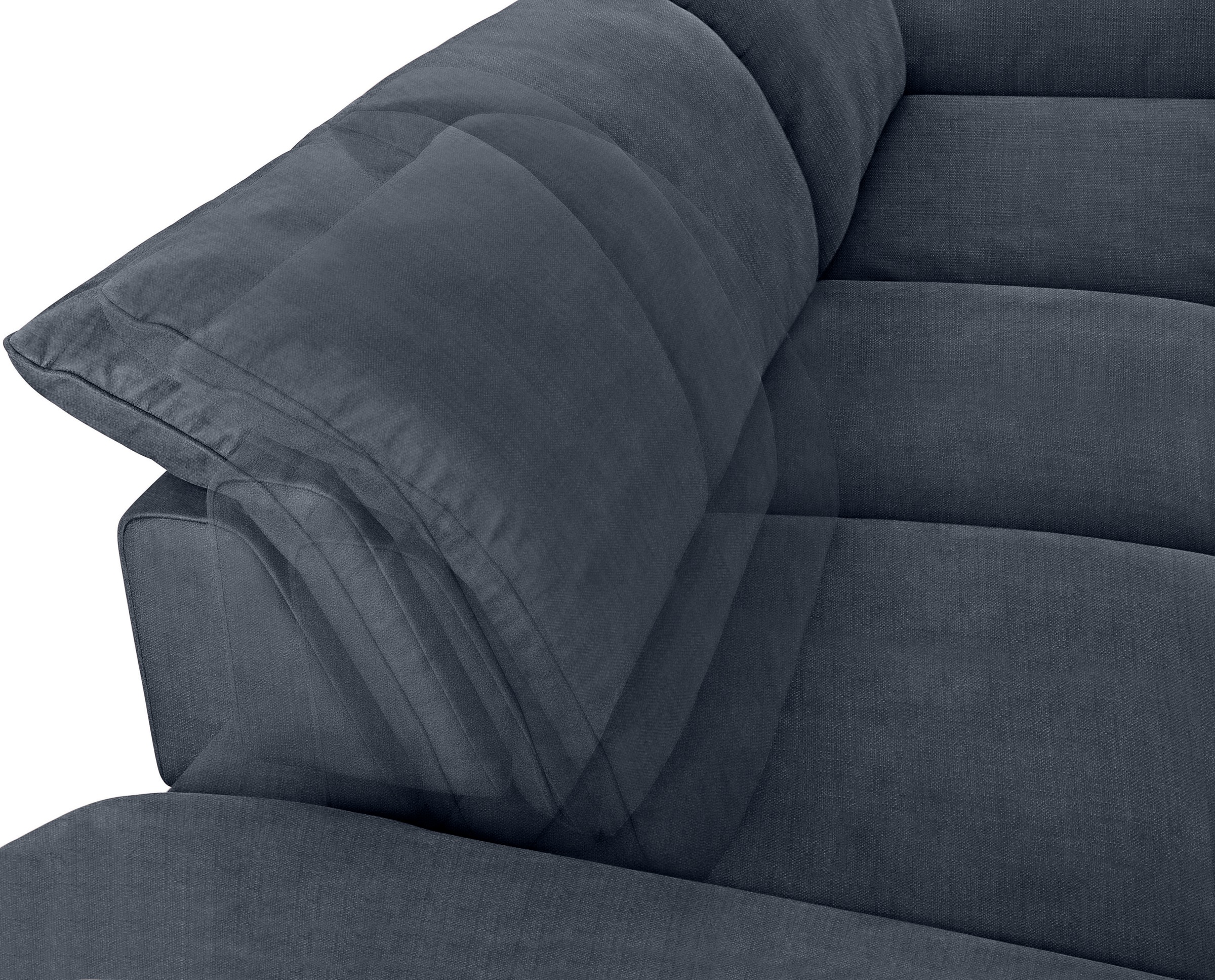 W.SCHILLIG Ecksofa »enjoy&MORE, Designsofa, bequem, zeitlos und elegant, L-Form«, Sitztiefenverstellung, Füße schwarz pulverbeschichtet, Breite 340 cm
