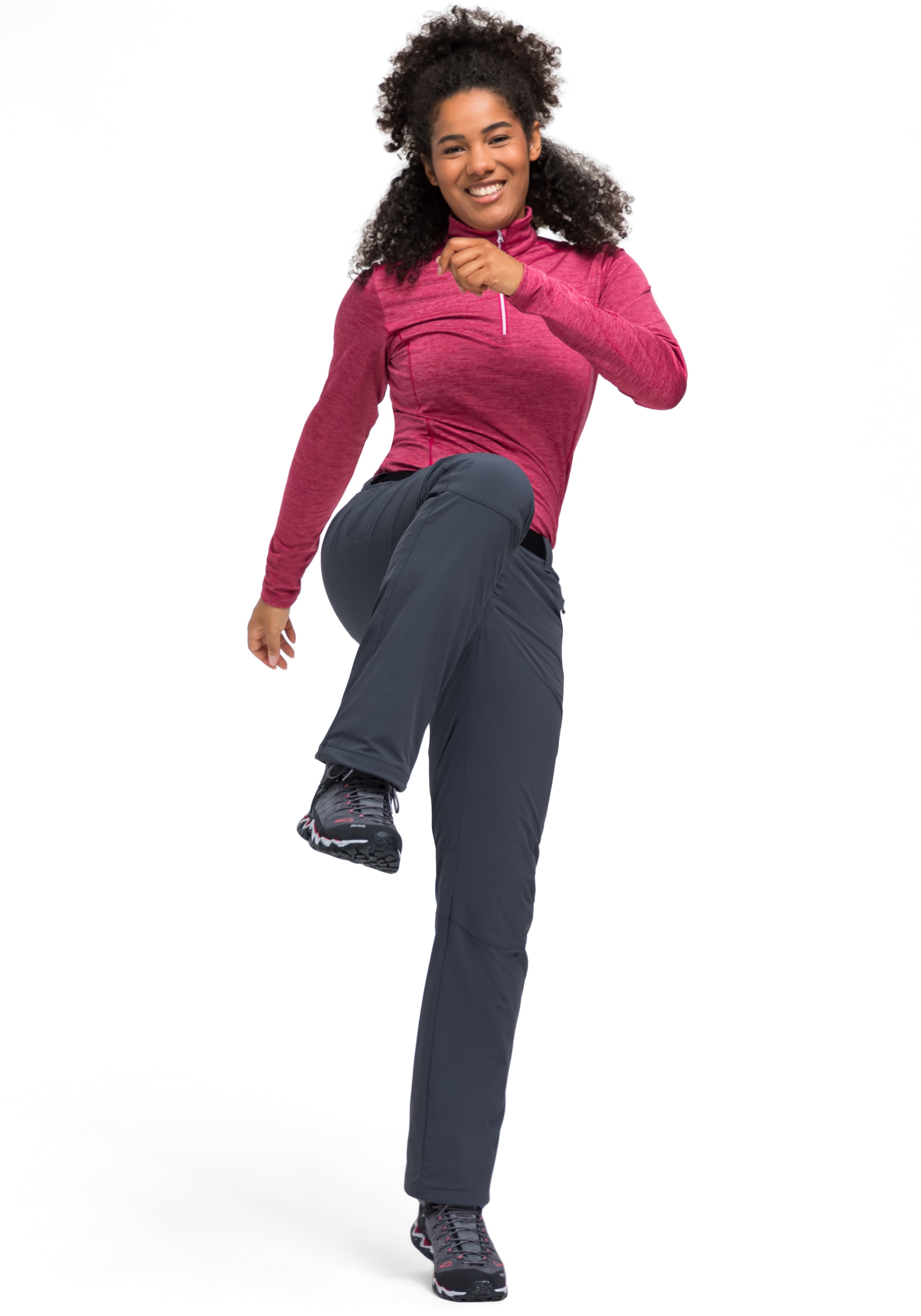 Maier Sports Funktionshose »Rechberg«, Damen Outdoorhose gefüttert, Wanderhose mit 4 RV-Taschen, Regular Fit