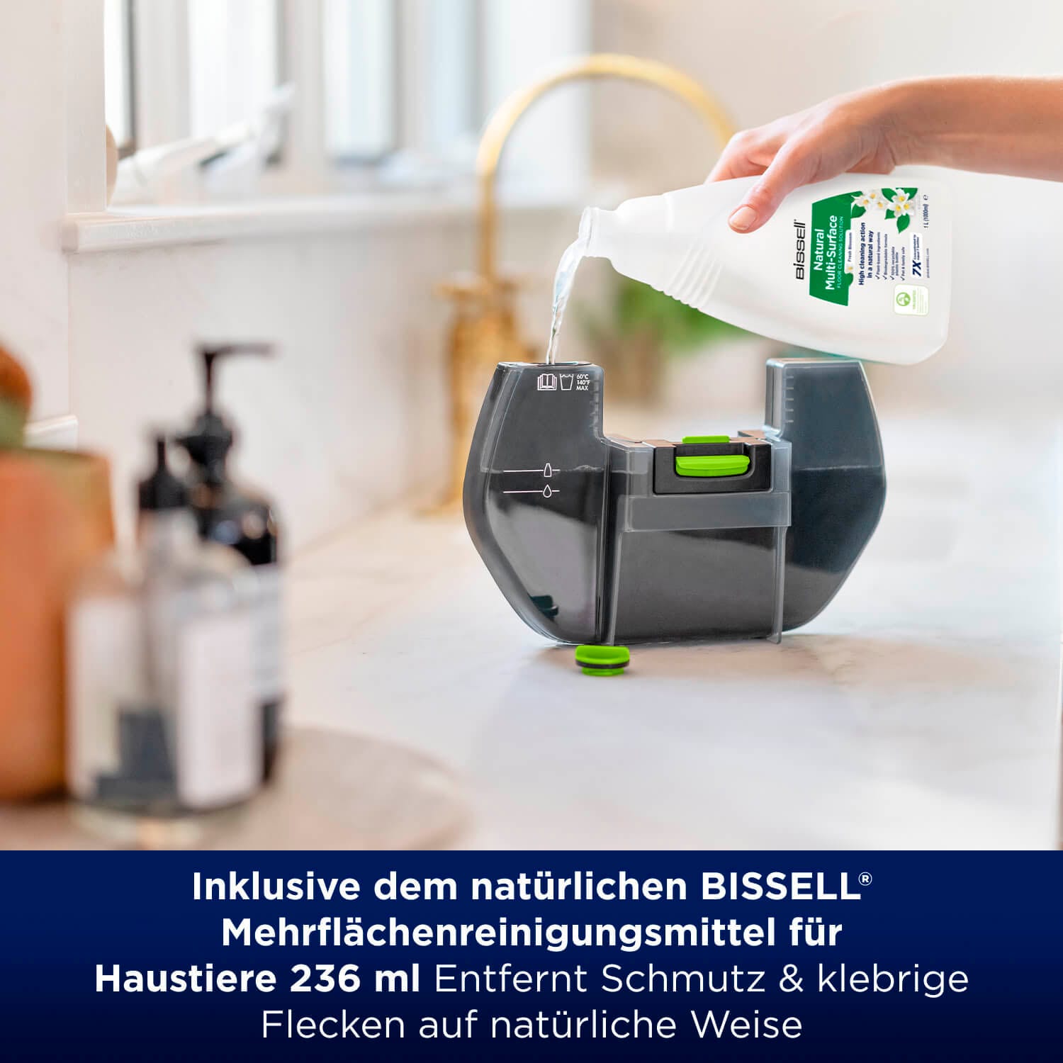 Bissell Nass-Trocken-Akkusauger »3893N, SpinWave®+ Vac PET Select, staubfreies Wischen,«, kabellos, für alle Hartböden, 3 Reinigungsmodi inklusive Saugmodus