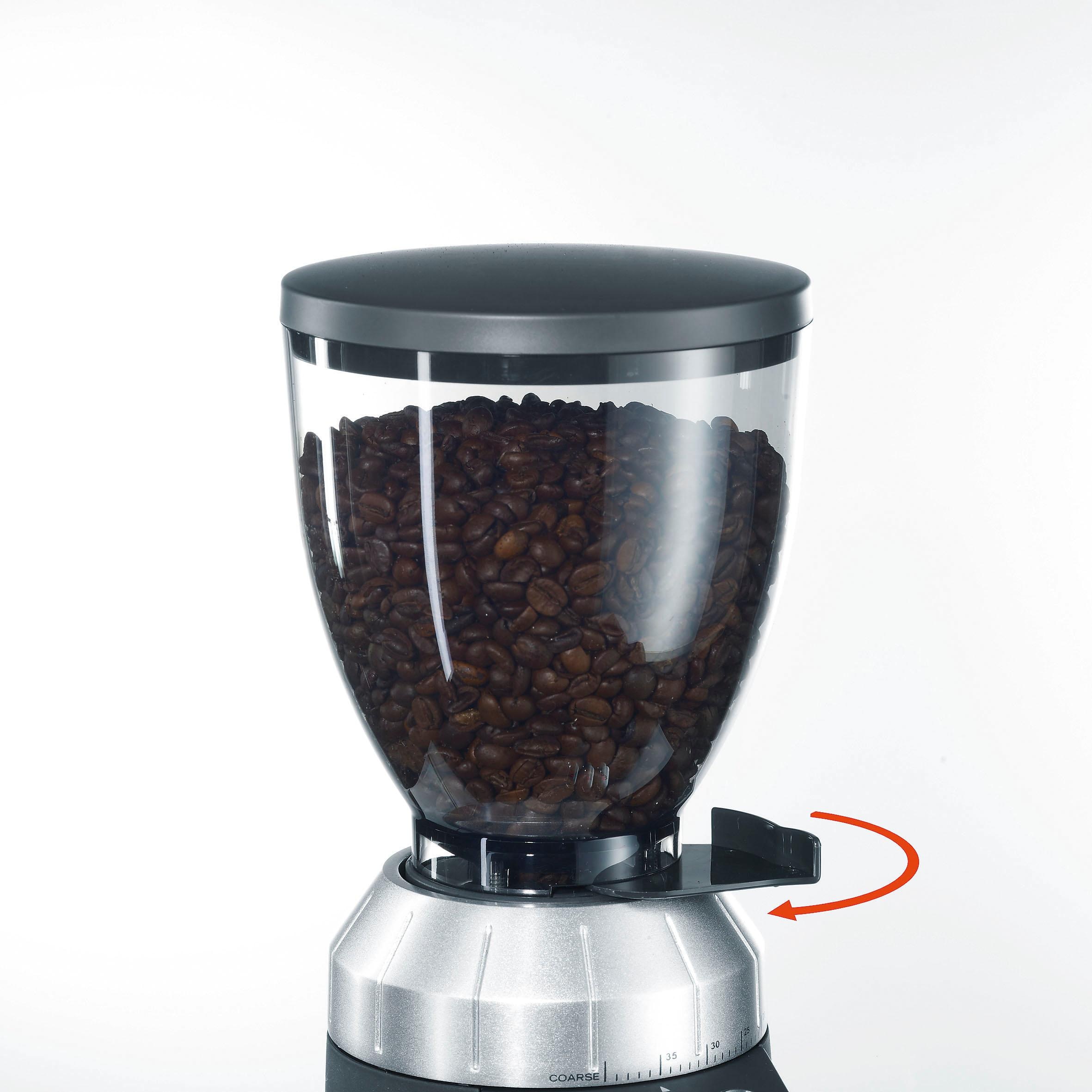 Graef Kaffeemühle »CM 800, silber« 120 W Kegelmahlwerk 350 gBohnenbehälter