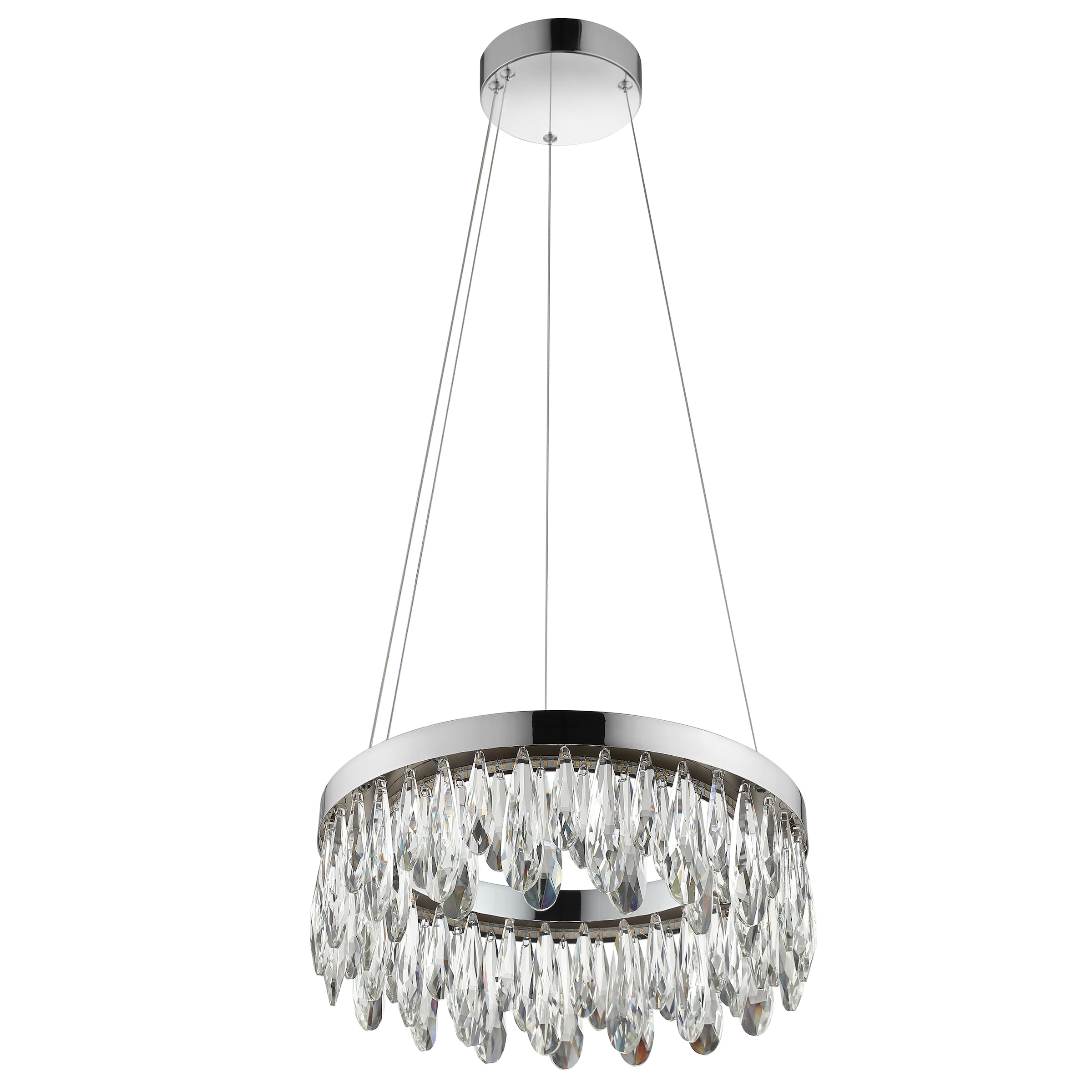 lumiCouture LED Pendelleuchte »Celestia« LED-Modul 1 Stk. Warmweiß H. 150 cm, 2700 K, K9-Kristalle, dimmbar