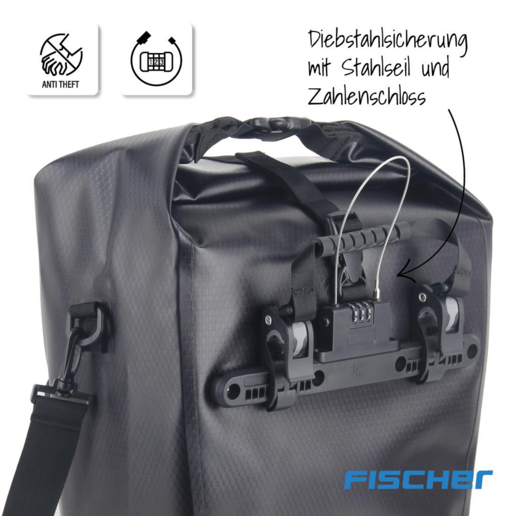 FISCHER Fahrrad Gepäckträgertasche »PLUS Terra«