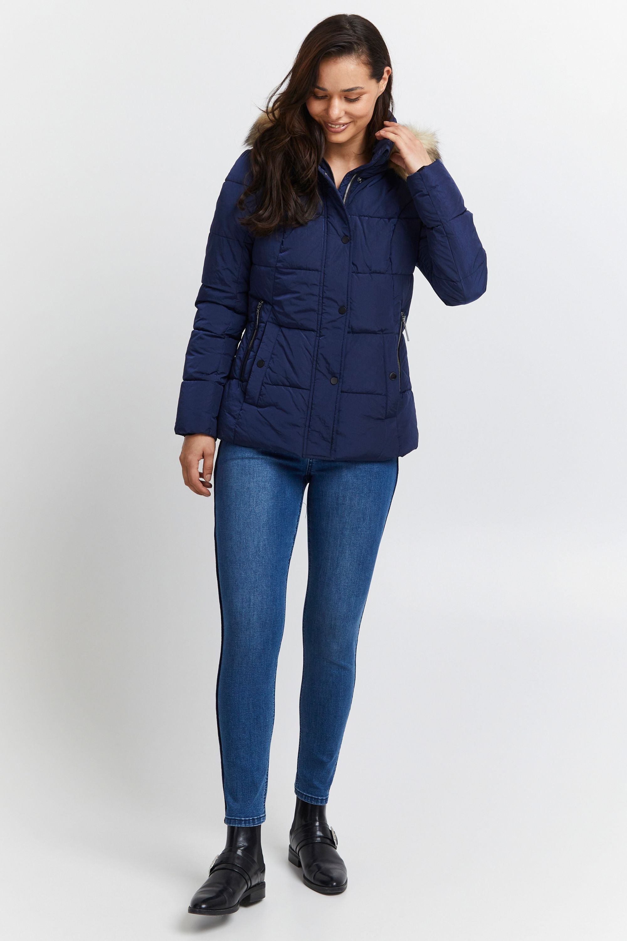 fransa Winterjacke »Winterjacke FRBac«, mit Kapuze