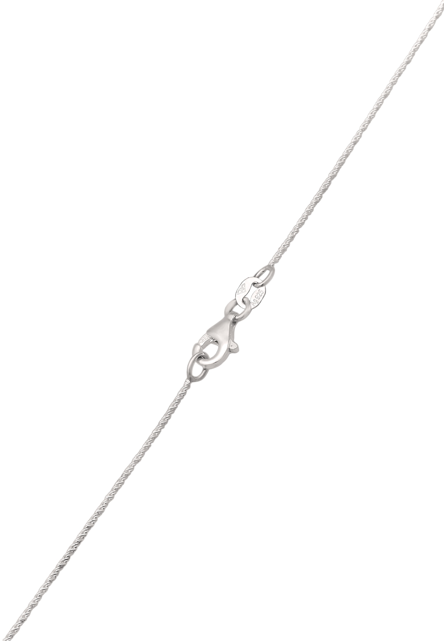 Kuzzoi Kette mit Anhänger »Halskette Anhänger Feder 925 Sterling Silber«