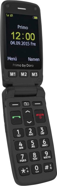 Doro Handy »Primo 406«, schwarz, 6,1 cm/2,4 Zoll