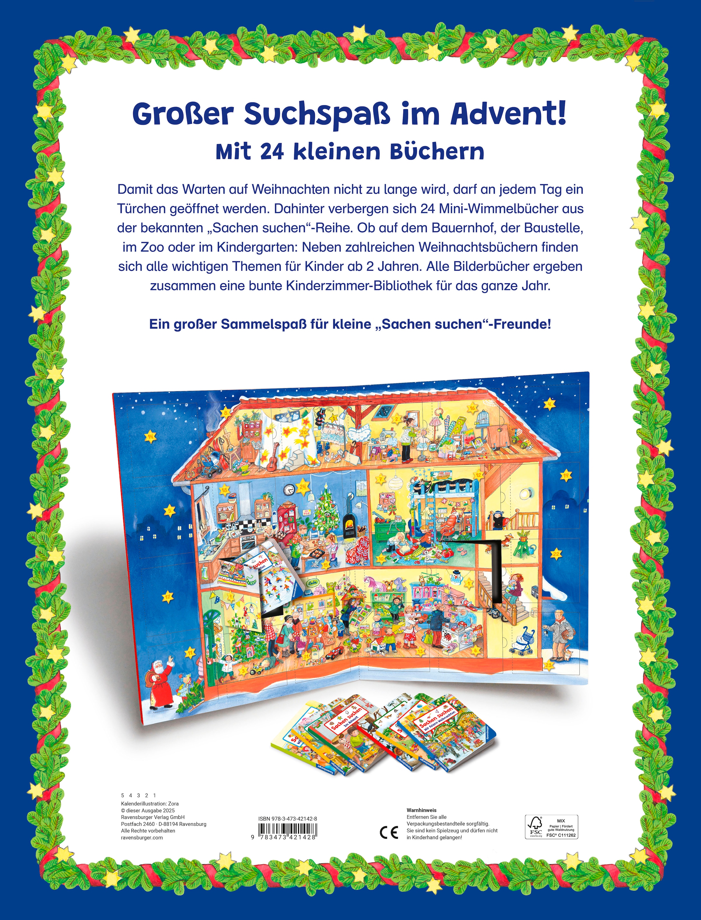 Ravensburger Spielzeug-Adventskalender »Mein großer Sachen suchen Adventskalender«, ab 2 Jahren