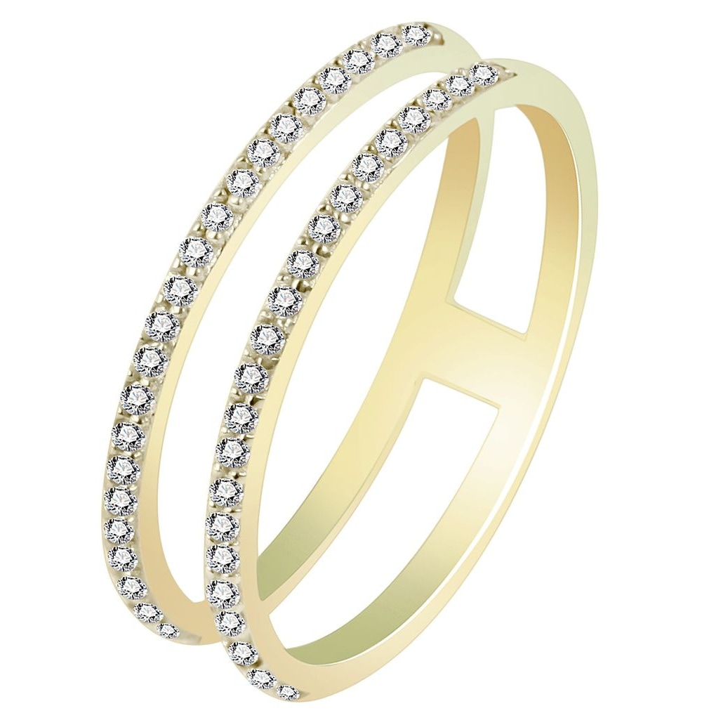 Adelia´s Fingerring »Adelia's Damen Ring aus 333 Gold mit Zirkonia«