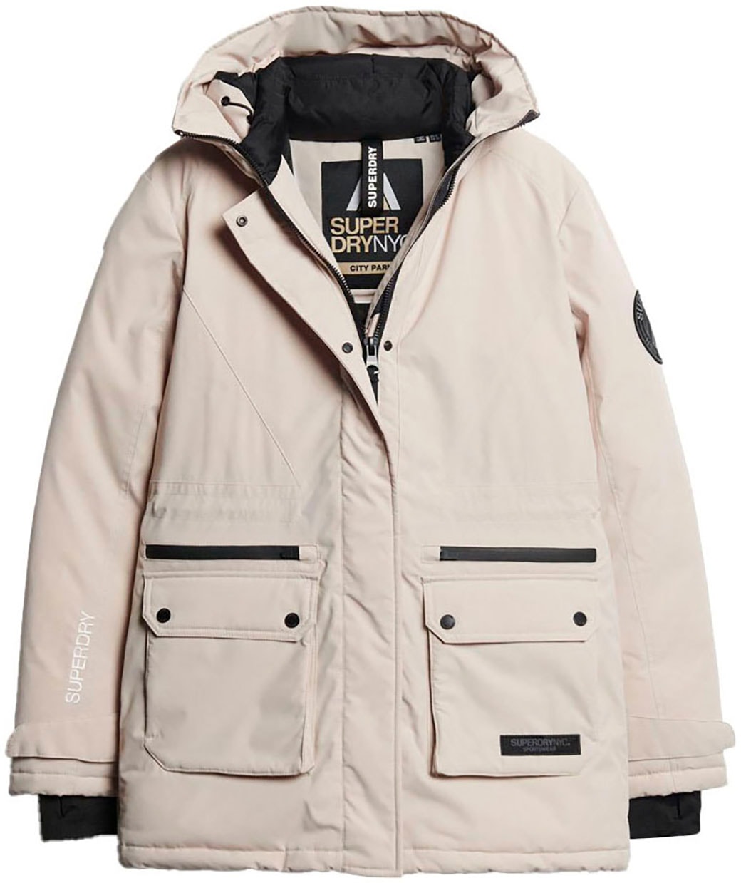 Superdry Steppjacke »CITY PADDED PARKA JACKET«, mit Kapuze