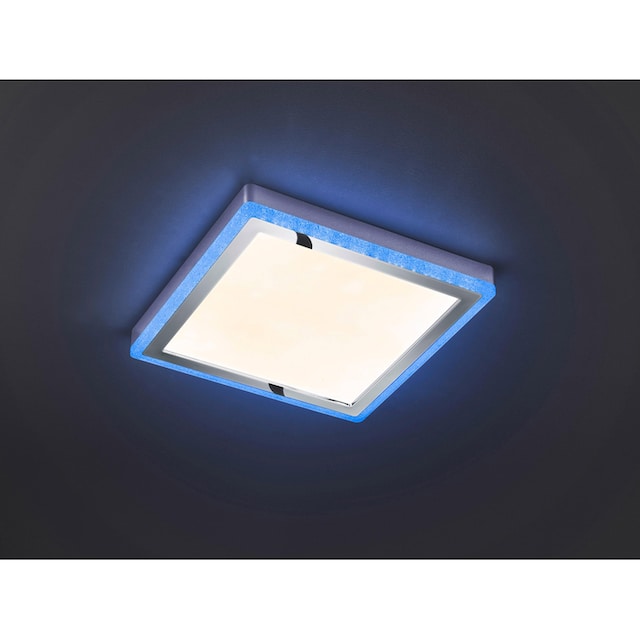 TRIO Leuchten LED Deckenleuchte »Slide«, 1 flammig-flammig, Fernbedienung, integrierter  Dimmer, Nachtlicht, RGBW-Farbwechsler online kaufen | mit 3 Jahren XXL  Garantie
