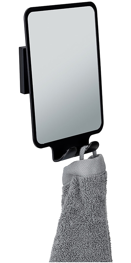 WENKO Wandspiegel »Vacuum-Loc® Modell Quadro«, Antibeschlagspiegel fürs Badezimmer, Befestigen ohne Bohren