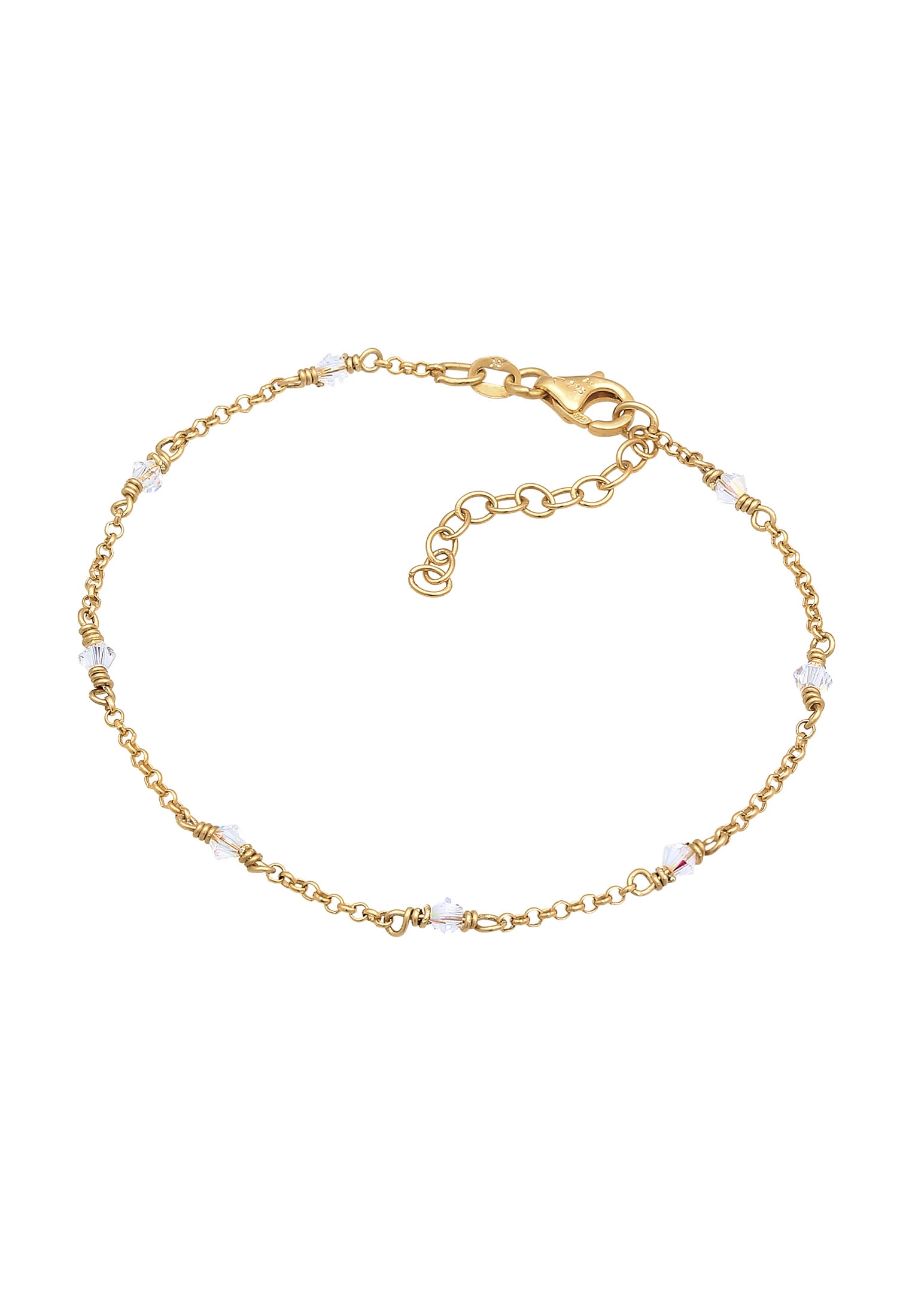 Elli Armkette »Armband Klassiker Elegant Kristalle 925 Silber«
