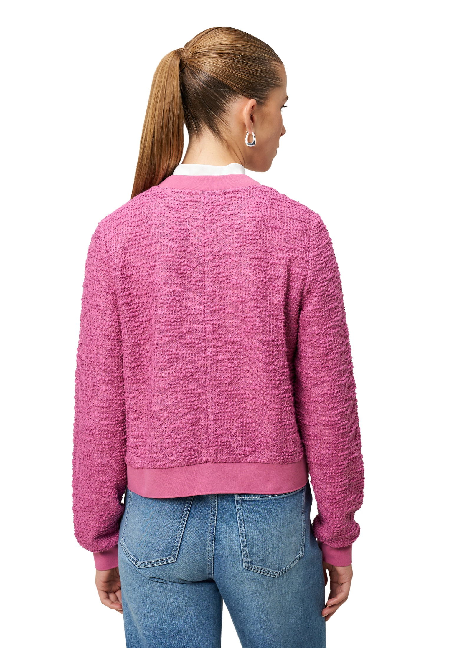 Zero Jackenblazer »Boucè Jacke mit Reißverschluss«