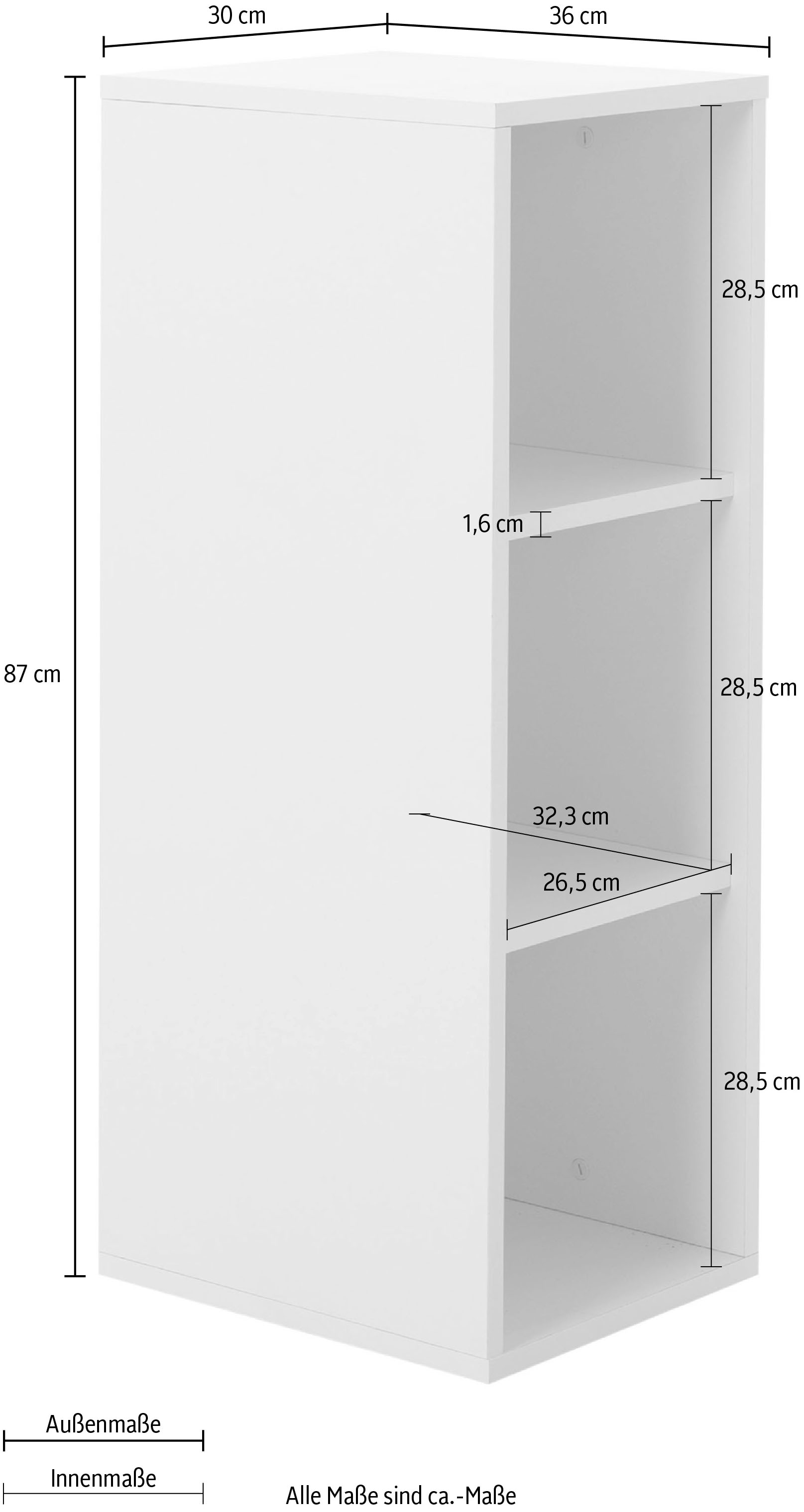 Gami Bücherregal »BASILE Bücherregal« 1 Stk. tlg.