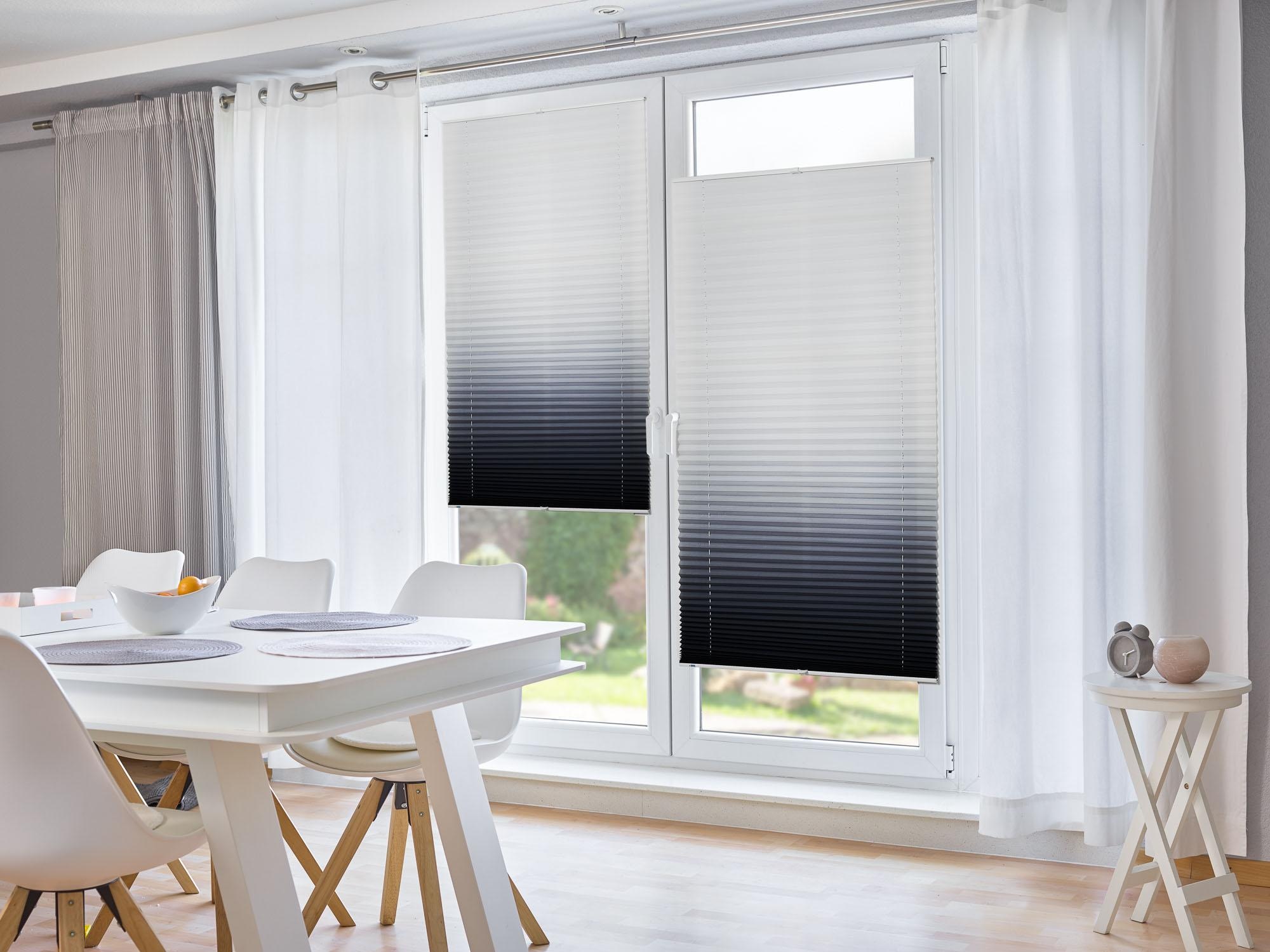 K-HOME Plissee »Farbverlauf Sunrise«, Lichtschutz, ohne Bohren, verspannt