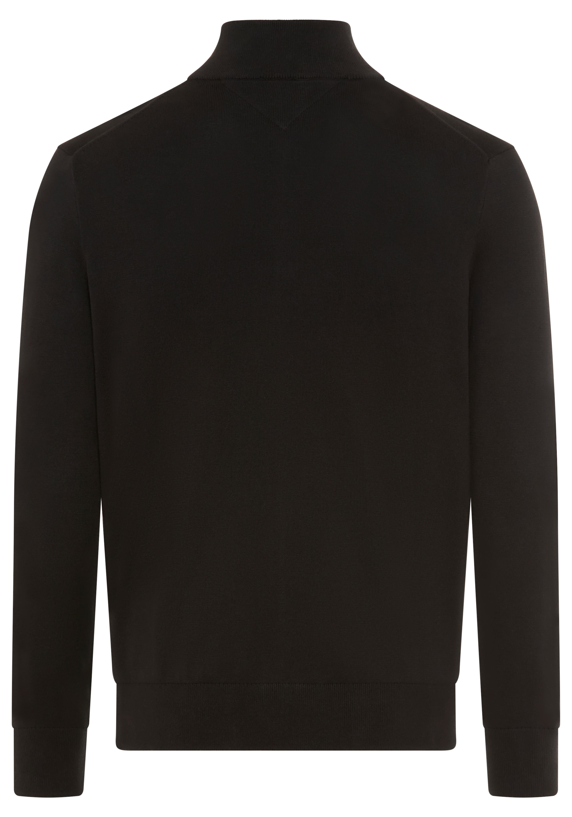 Tommy Hilfiger Strickjacke »ESSENTIAL COTTON ZIP THRU«, mit Logostickerei
