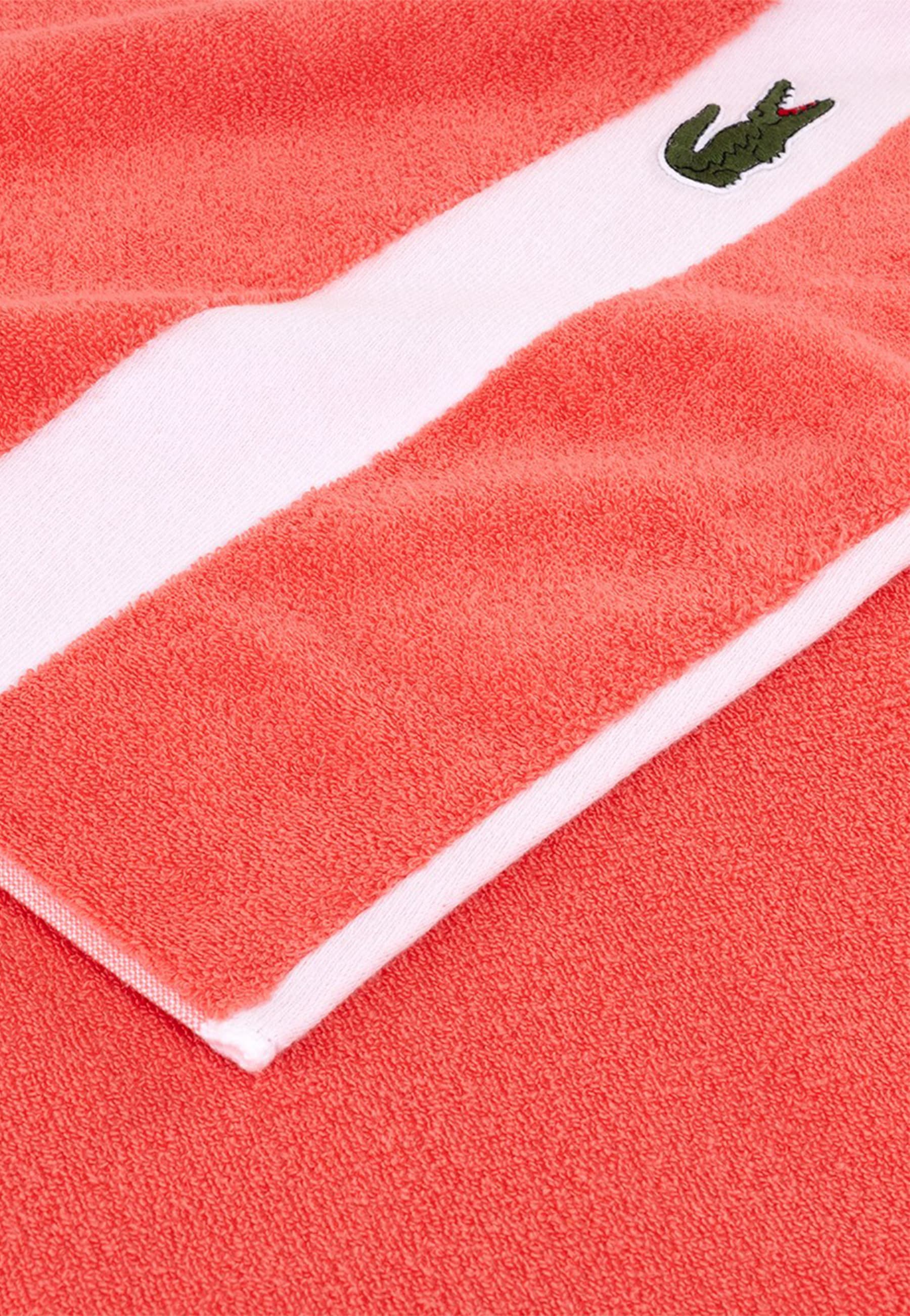 Lacoste Badetuch »LCASUAL« mit Label-Applikationen und Bordüre