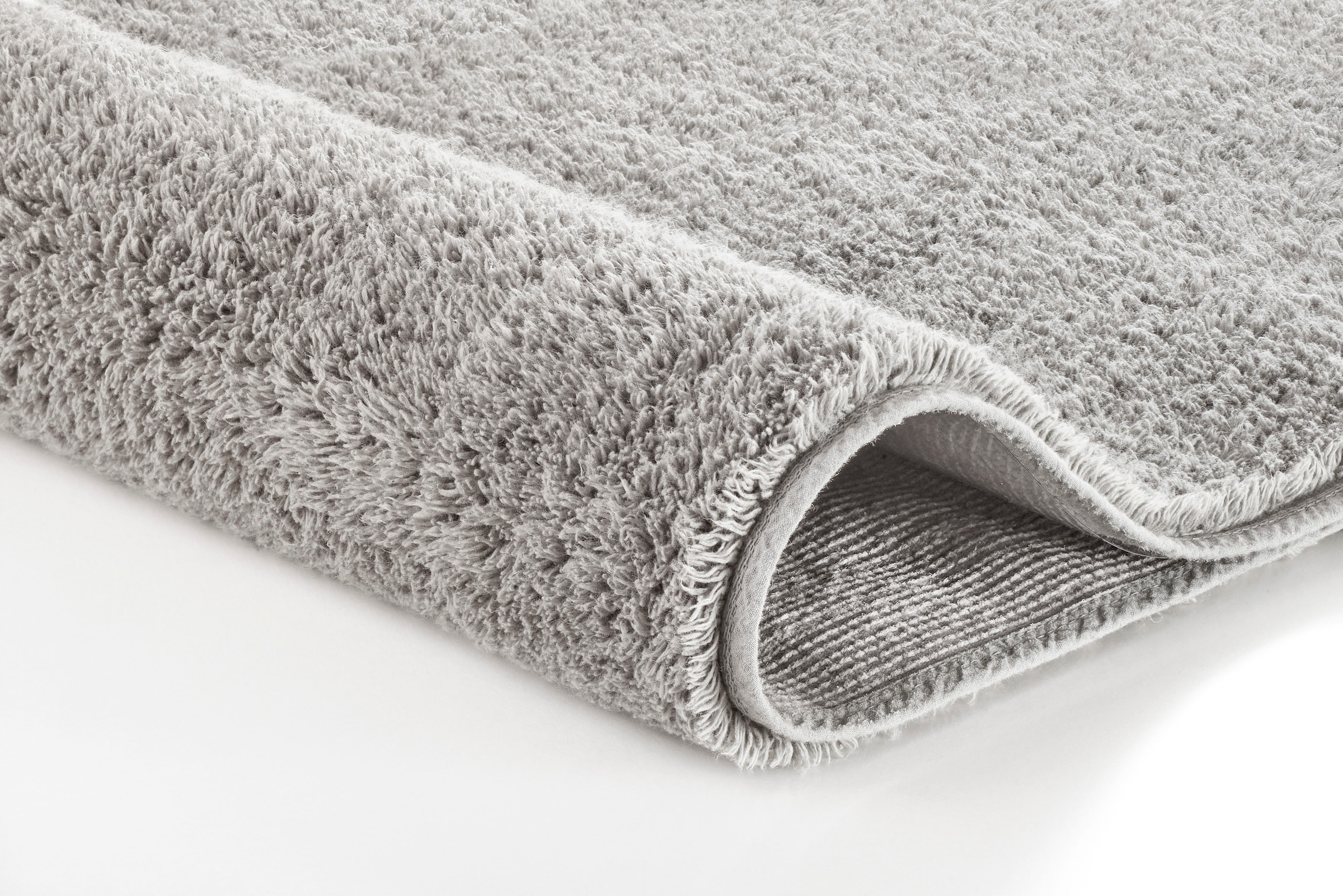 Kleine Wolke Badematte »Vita« Höhe 12 mm rutschhemmend beschichtet fußbodenheizungsgeeignet Badteppich, Uni Farben, mit Schlaufe