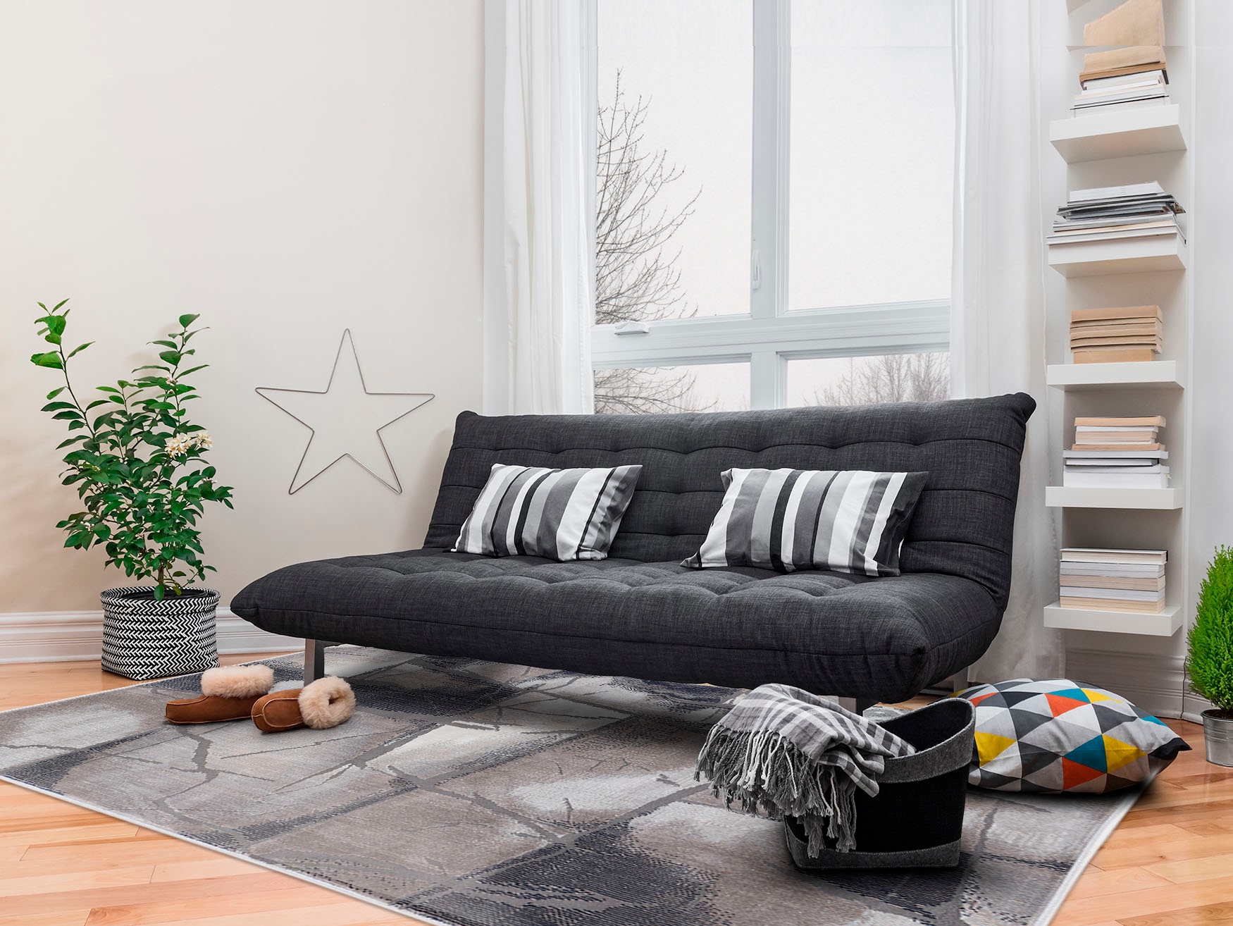 carpetfine Teppich »Marmar Sultani«, rechteckig, 5 mm Höhe, Hoch-Tief-Effekt, Wohnzimmer