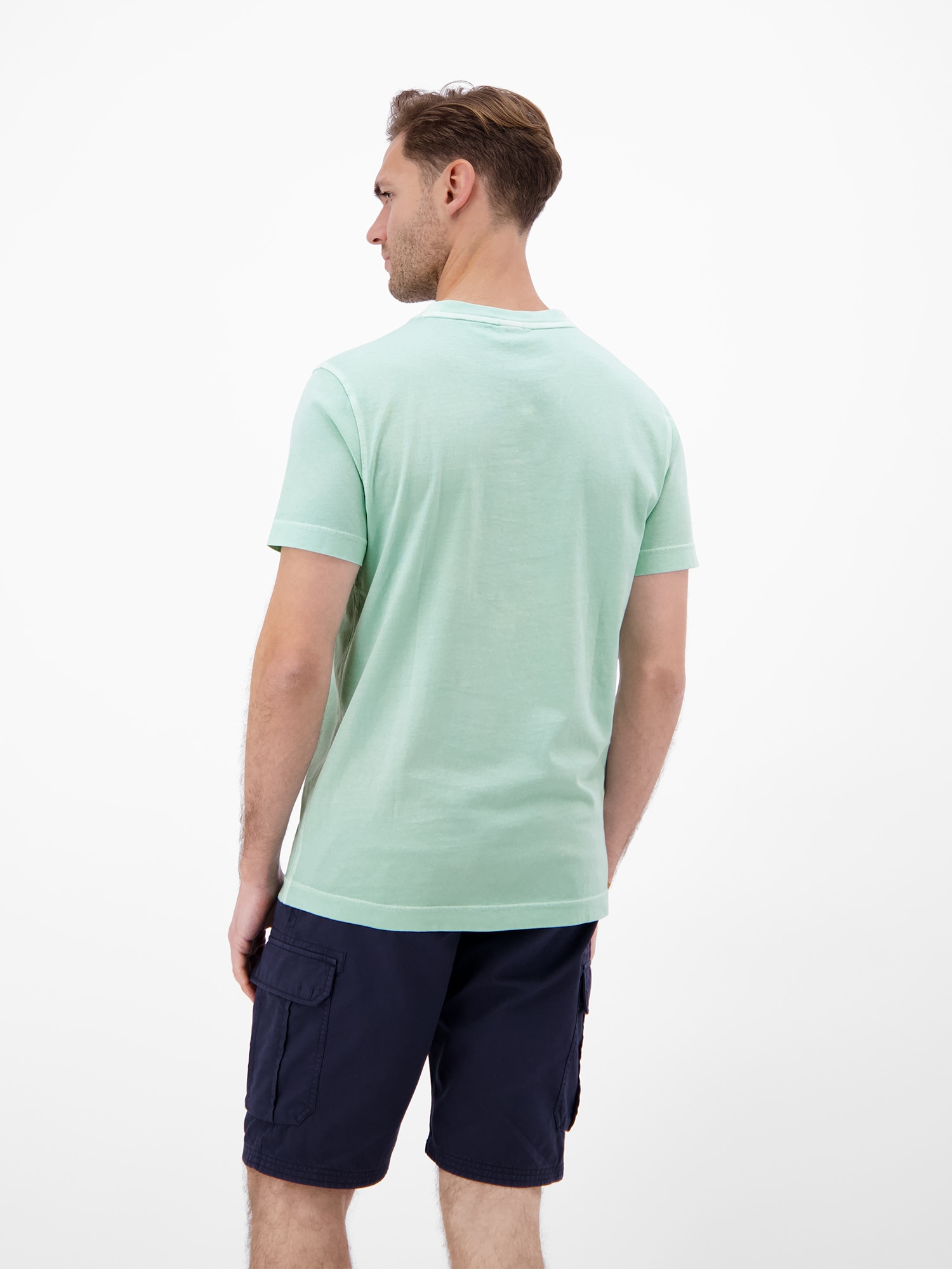 LERROS T-Shirt »T-Shirt mit O-Neck und Frontprint«