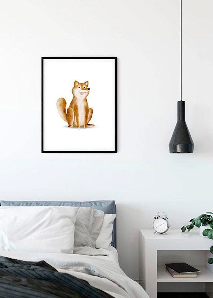 Komar Bild »Cute Animal Dog« Tiere 1 Stk. tlg. Wandbild zur Dekoration - ohne Rahmen