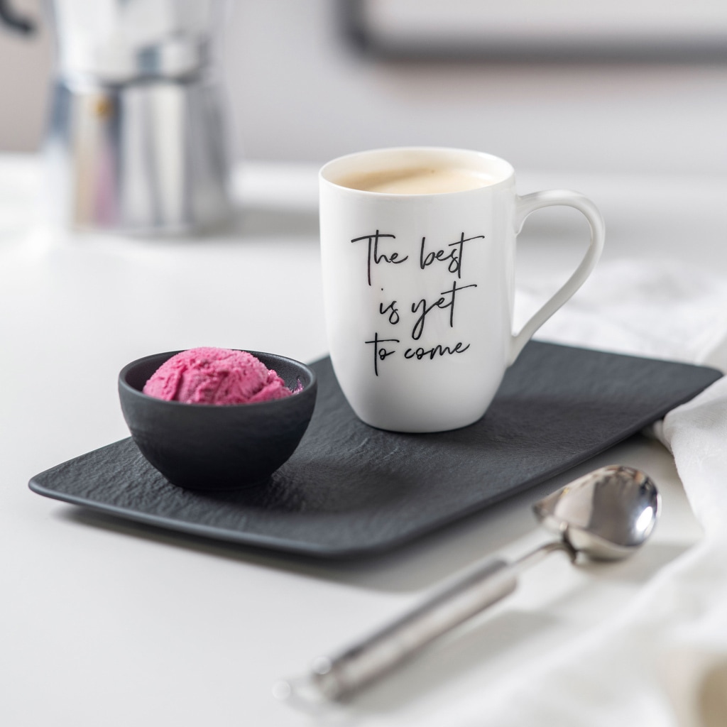 Villeroy & Boch Becher »Becher mit Henkel 'The Best is yet to Come' Statement 290 ml 6er Set weiß«