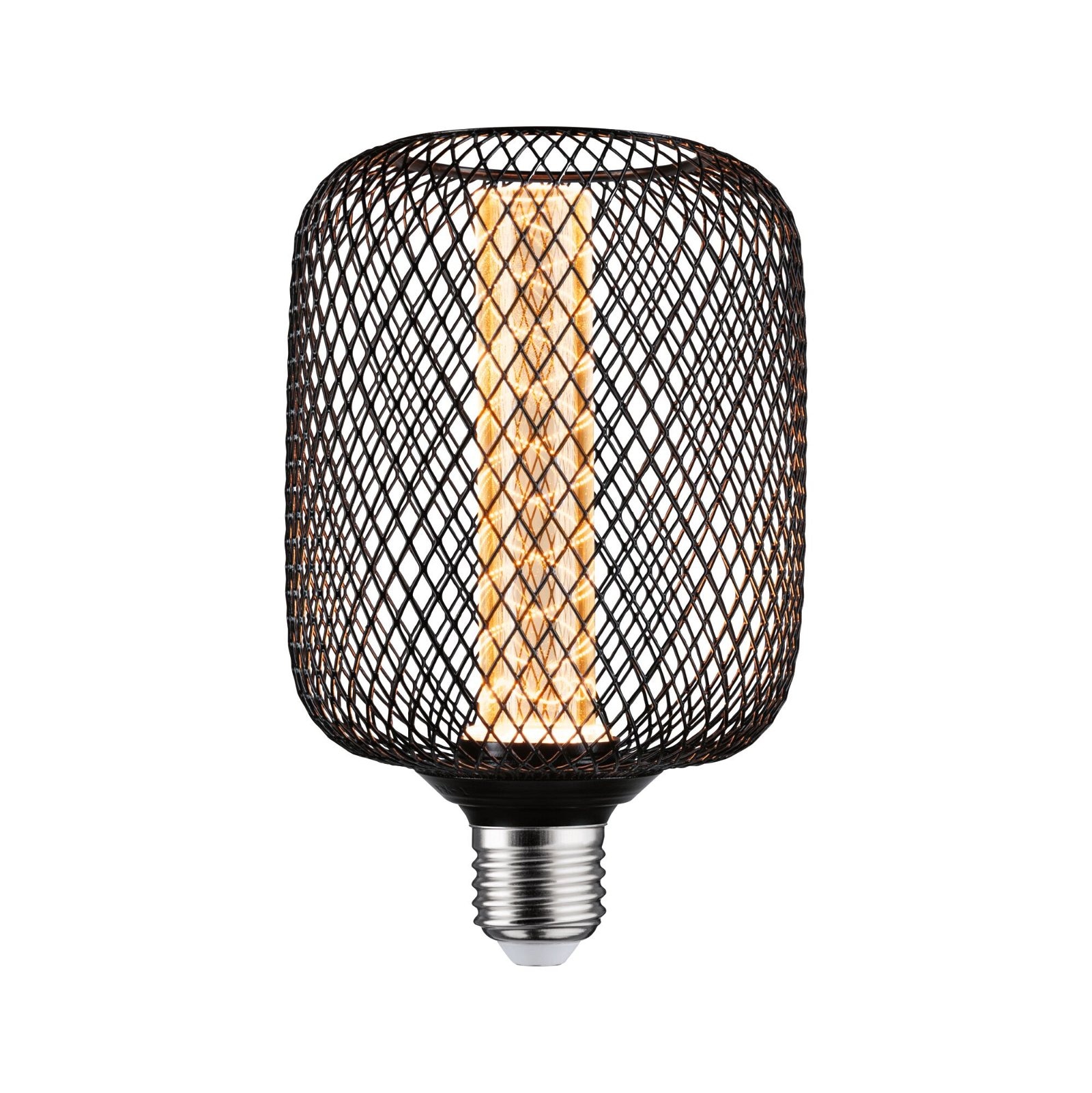 Paulmann LED-Leuchtmittel »Metallic Glow Zyl schwarz Spiral 200lm 4,2W 1800K 230V«