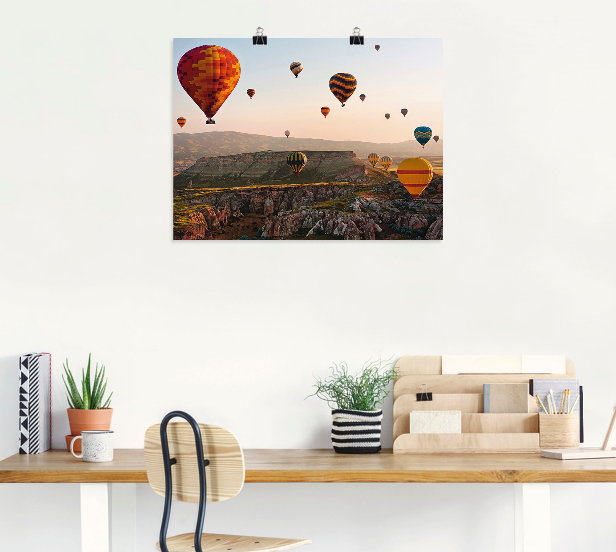 Artland Poster »Kappadokien Ballonfahrt« Ballonfahren 1 Stk. tlg. ohne Rahmen