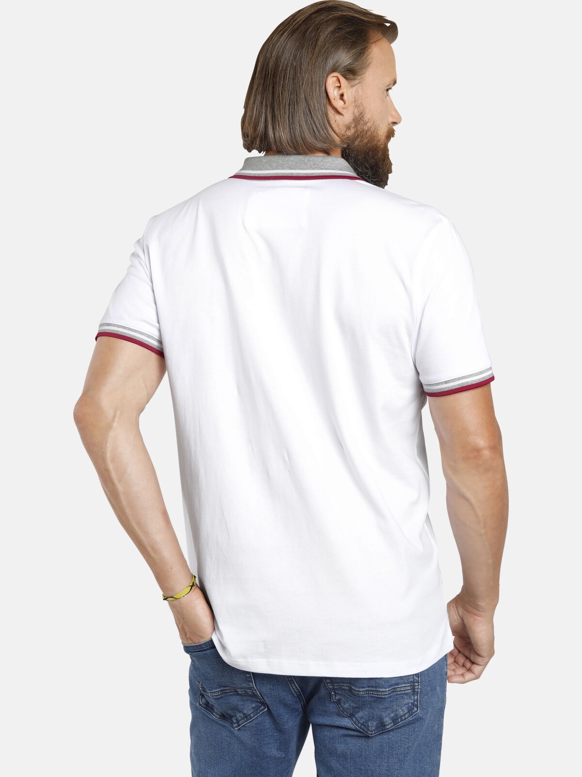 Jan Vanderstorm Poloshirt »Doppelpack Poloshirt JOHAN«, (2 tlg.), in zwei Designs (2er-Pack)