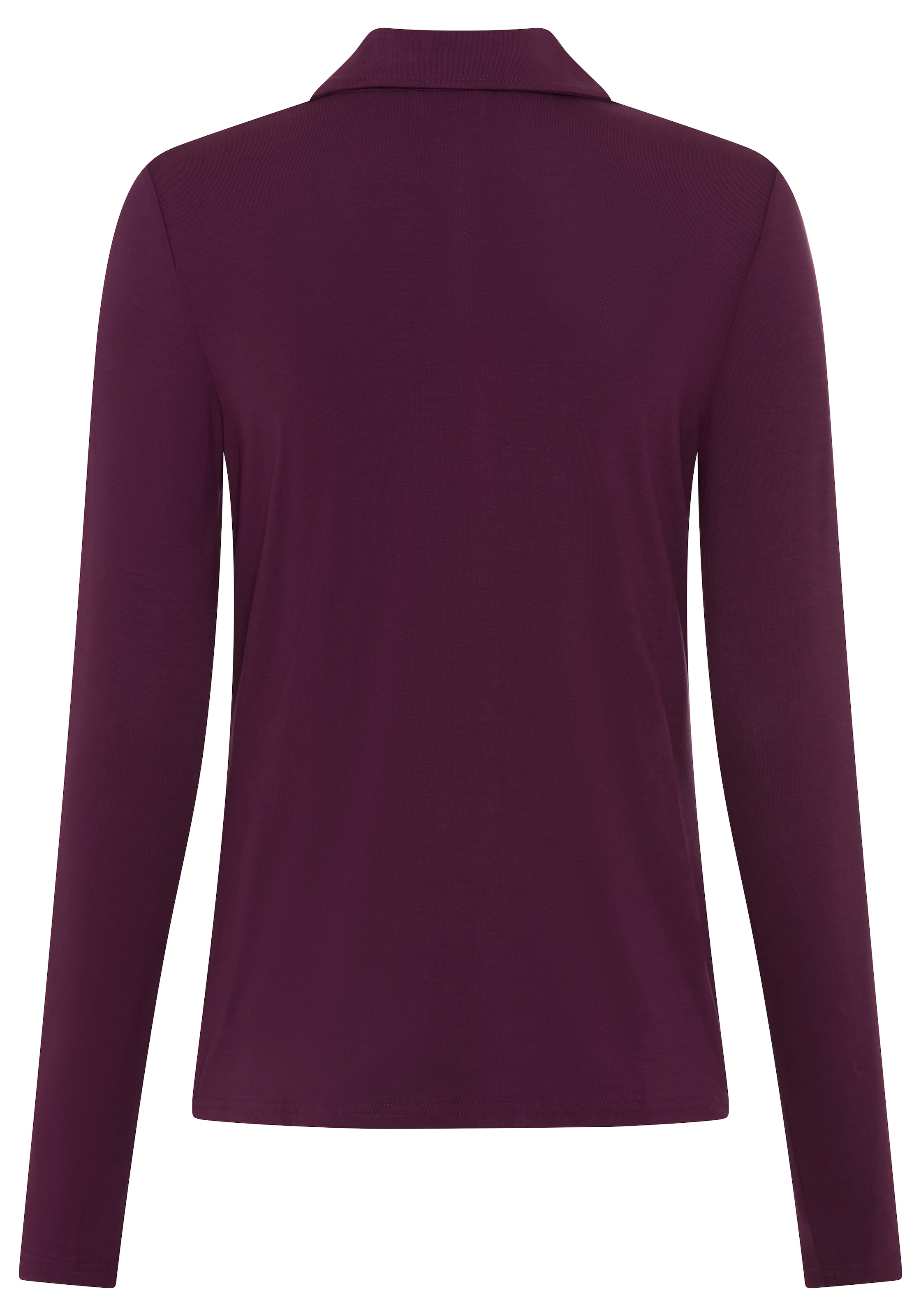 Boysen's Langarmshirt langärmel,  figurbetonter Schnitt,  Blusenkragen
