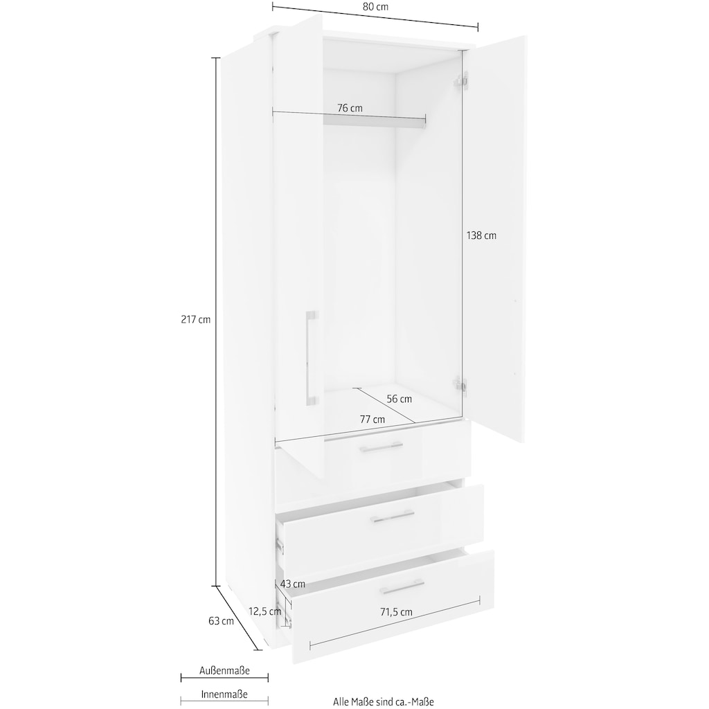 Helvetia Kleiderschrank »Optima«