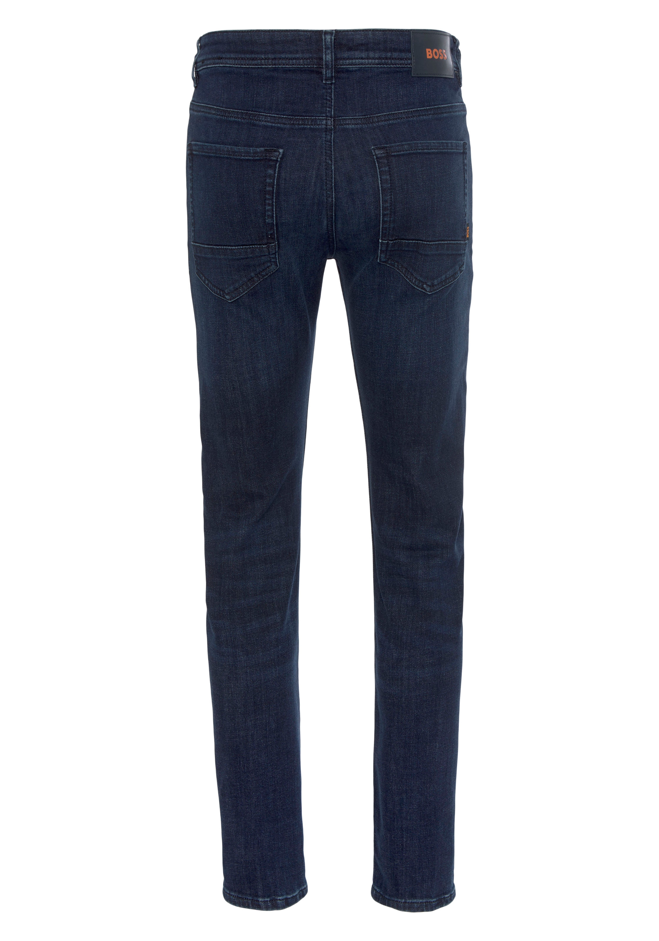 BOSS ORANGE Regular-fit-Jeans »Taber BC P«, mit Leder-Badge