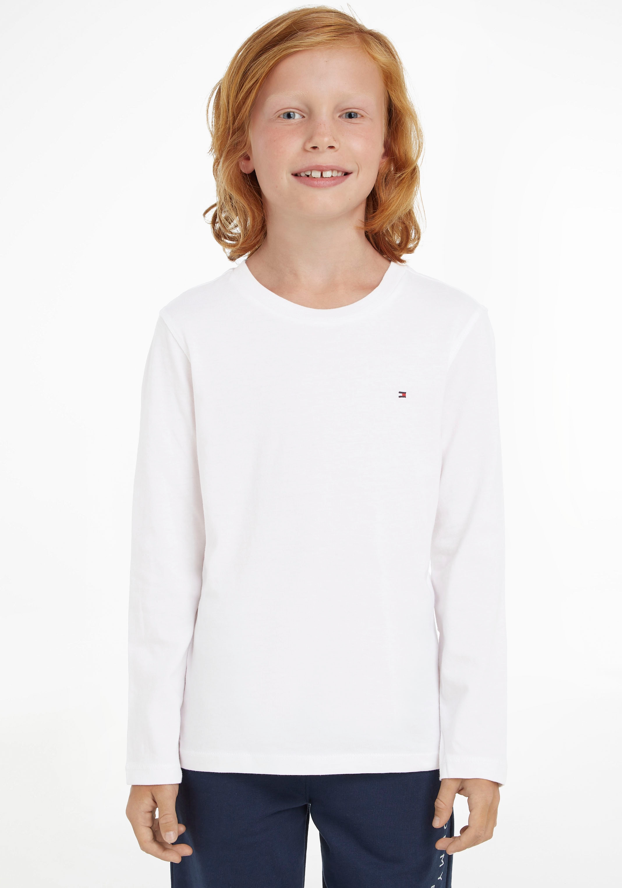 Langarmshirt »BOYS BASIC CN KNIT L/S«, für Jungen