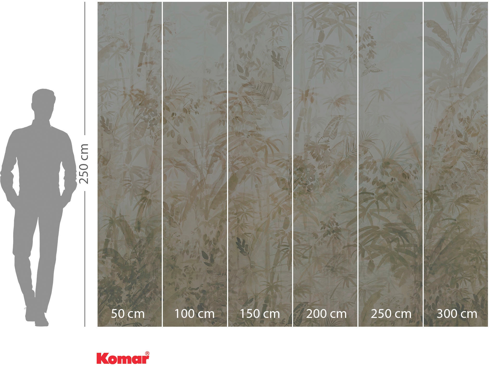 Komar Vliestapete »Digitaldruck Vlies - Zen Zone - Größe 300 x 250 cm«, bedruckt, Wohnzimmer, Schlafzimmer