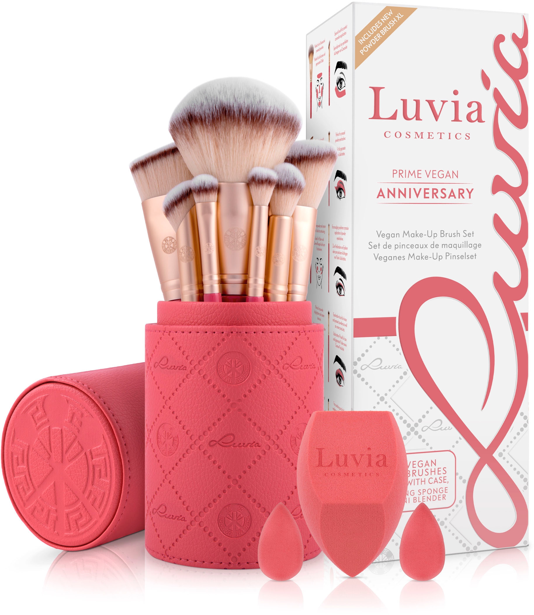 Puderpinsel »Prime Vegan Anniversary - Brush Set«, (Set, 10 tlg.), Vielseitig für alle...