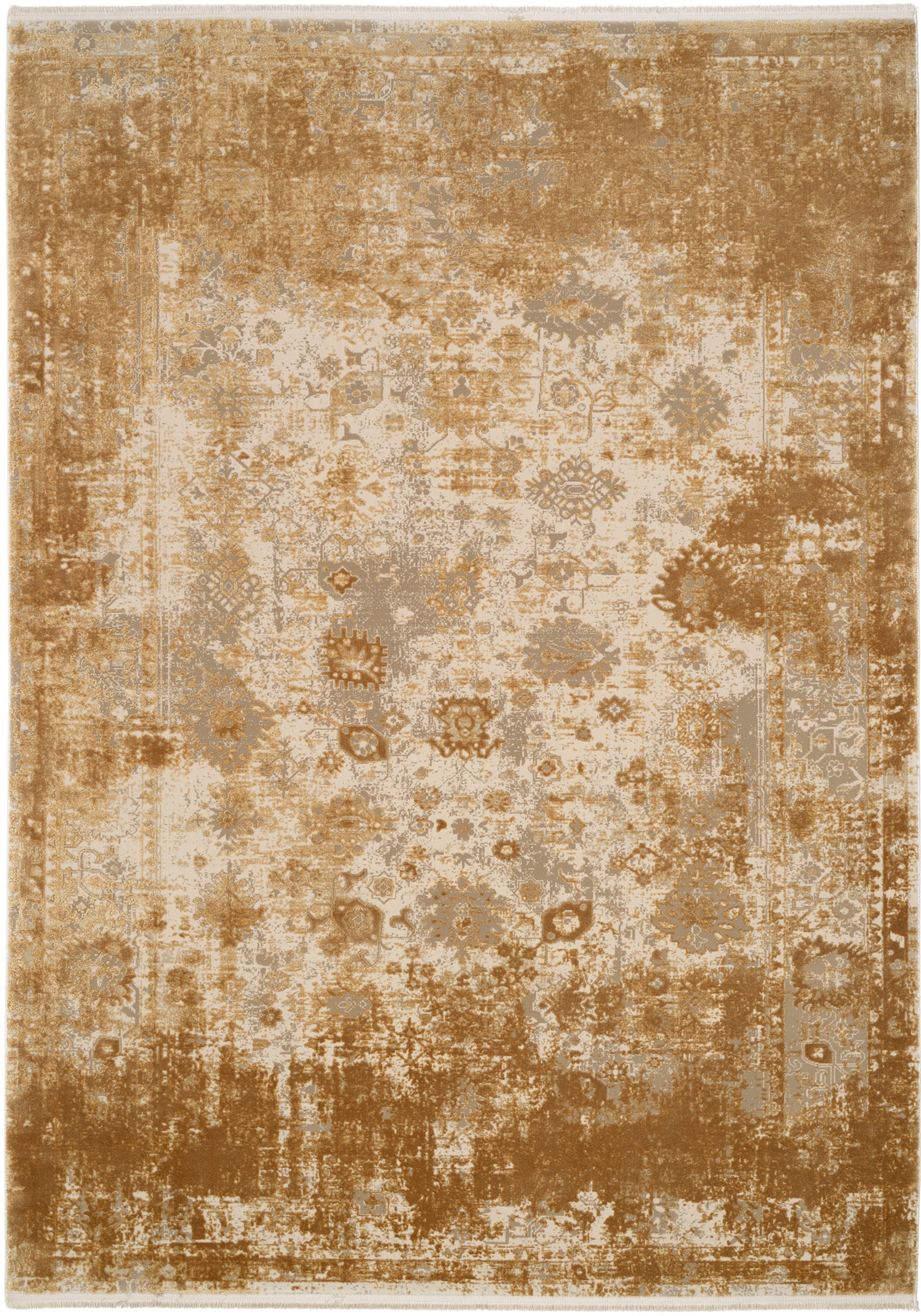 WK WOHNEN Teppich »GLAMOUR« rechteckig 8 mm Höhe hochwertiger Viskoseanteil, samtweiche Oberfläche mit 3 D Effekt