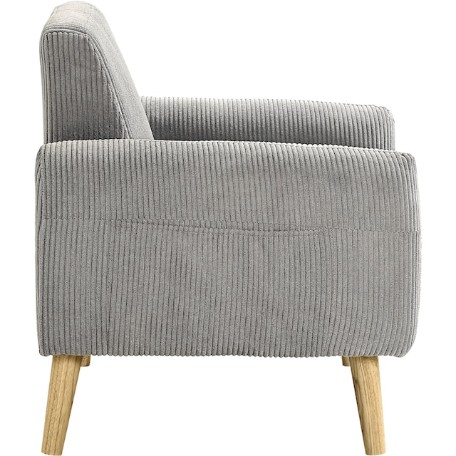 ATLANTIC home collection Sessel »Moby«, mit Federkern, kleiner Tasche und  in modernem Cordbezug online bestellen | UNIVERSAL