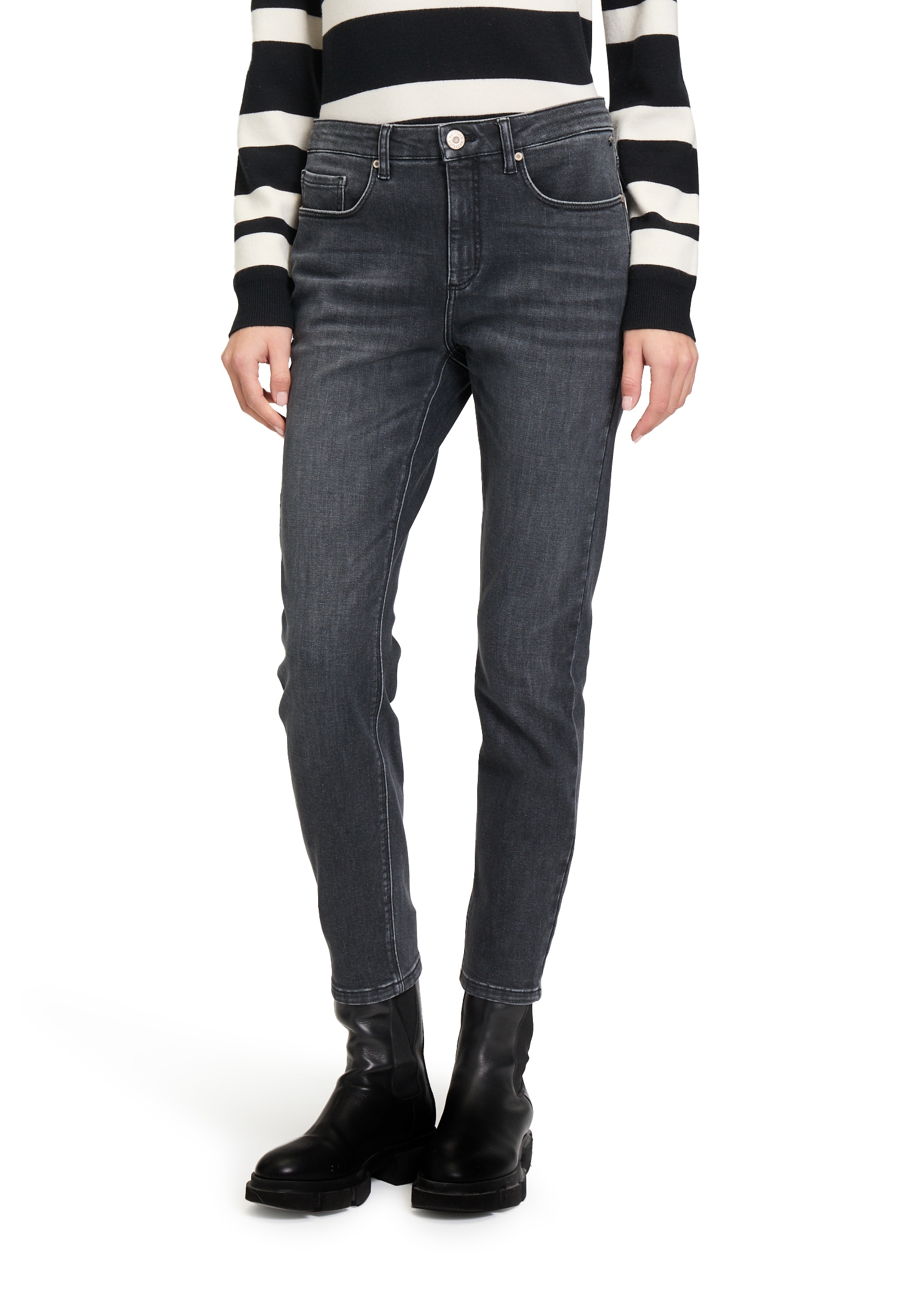 Betty&Co Relaxhose »Basic-Jeans mit Waschung«